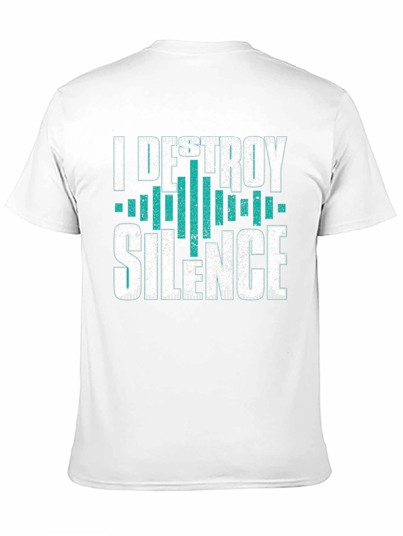 Black I Destroy Silence Graphic T-Shirt view 11
