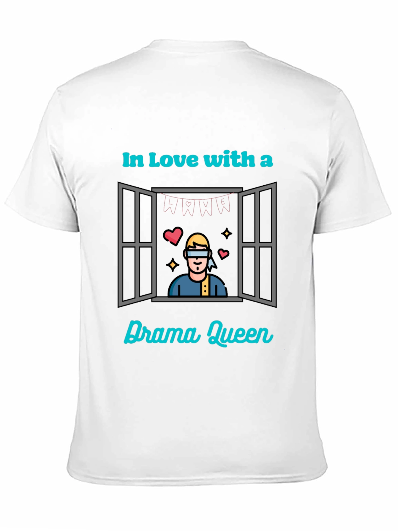 Black In Love With a Drama Queen T-Shirt view 11