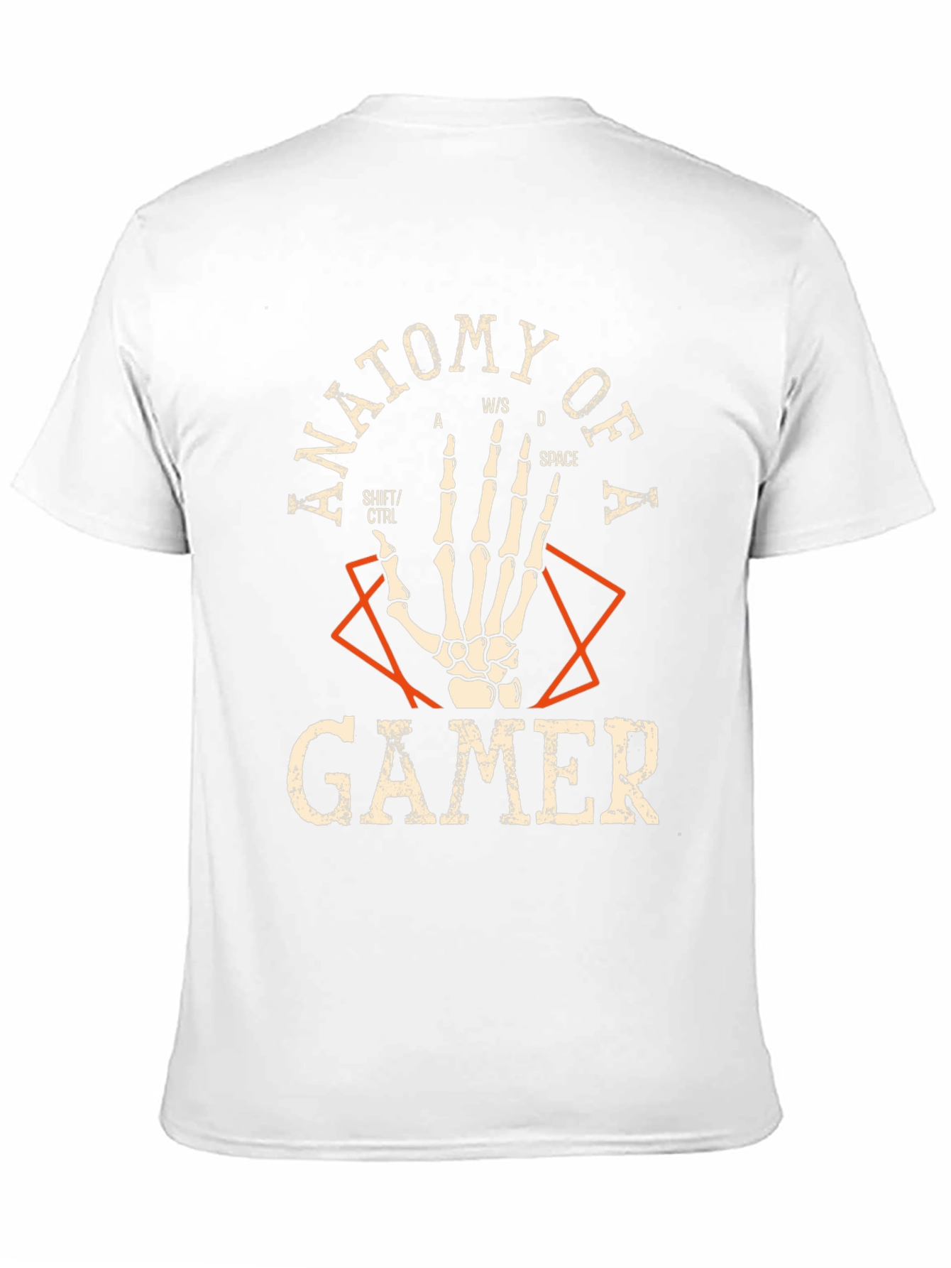 Black Anatomy of a Gamer Black T-Shirt view 11