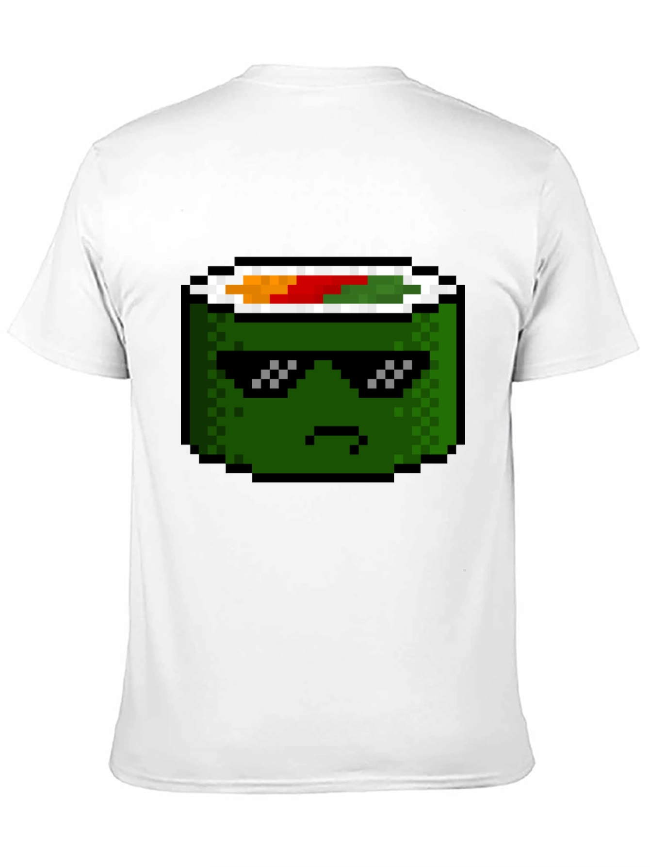 Black Pixel Sushi Roll T-Shirt - Cool Foodie Tee view 11