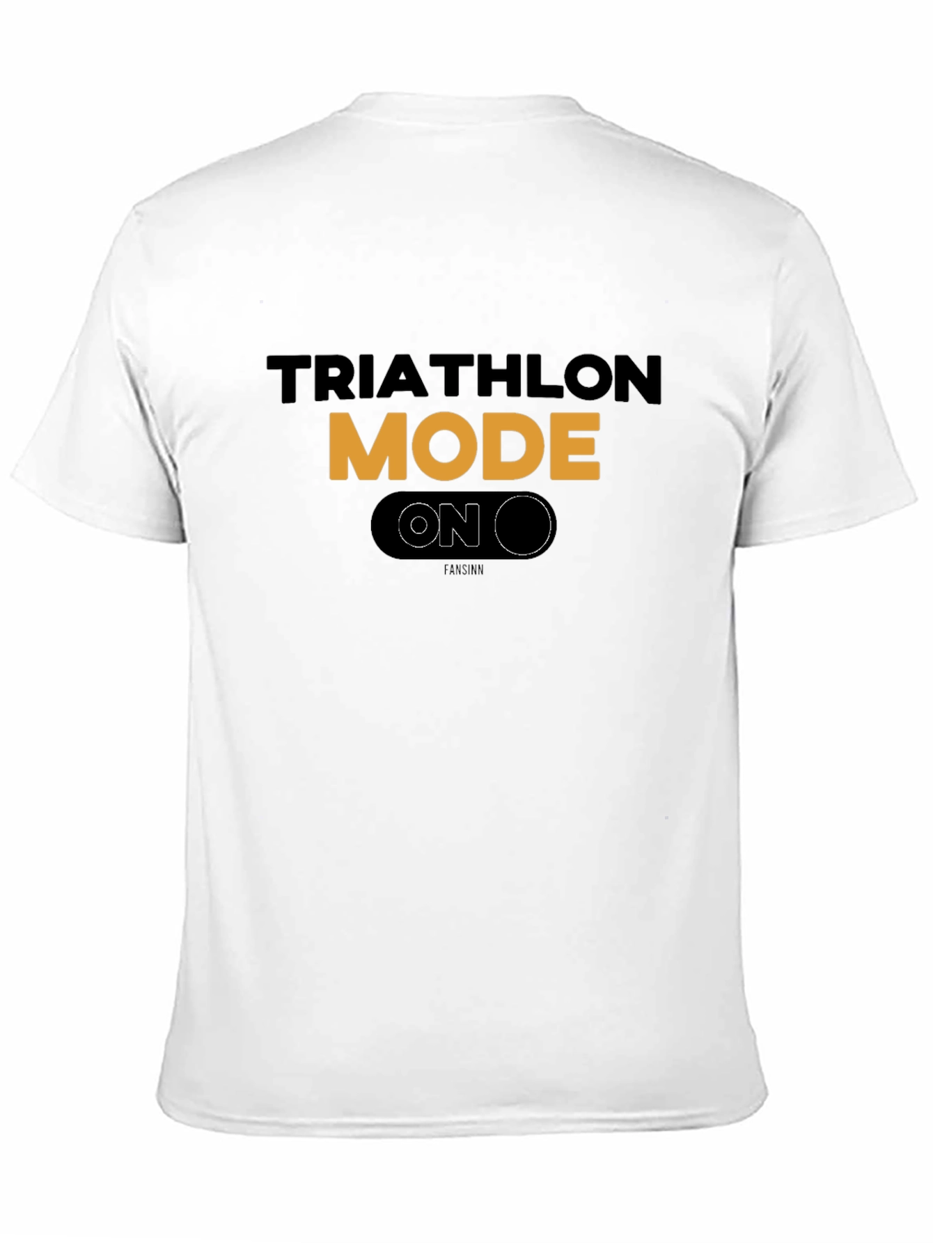 Triathlon Mode On Black T-Shirt - 11
