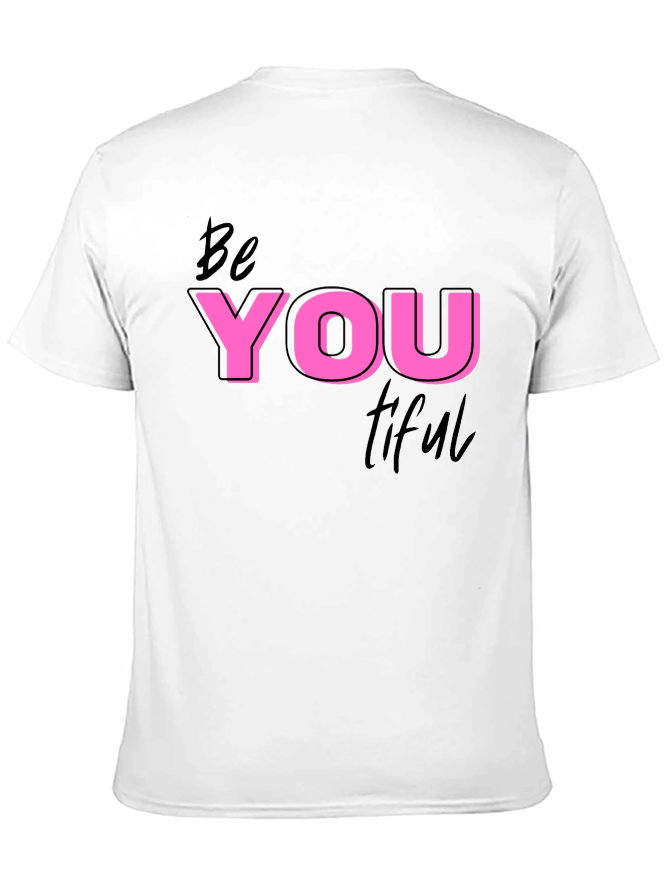 Black Be You Tiful Black Graphic Tee view 11