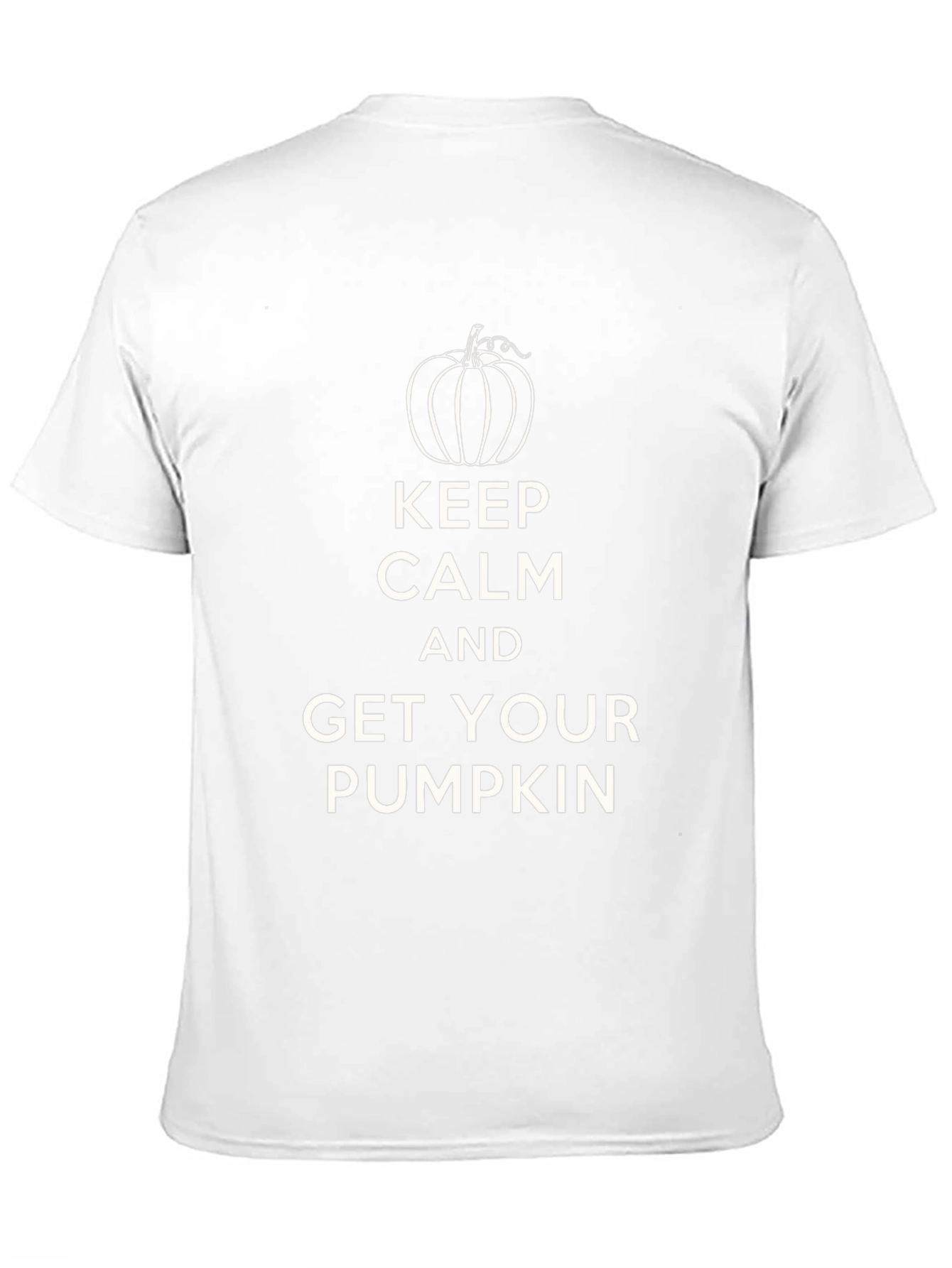 Black Keep Calm Pumpkin Black T-Shirt view 11
