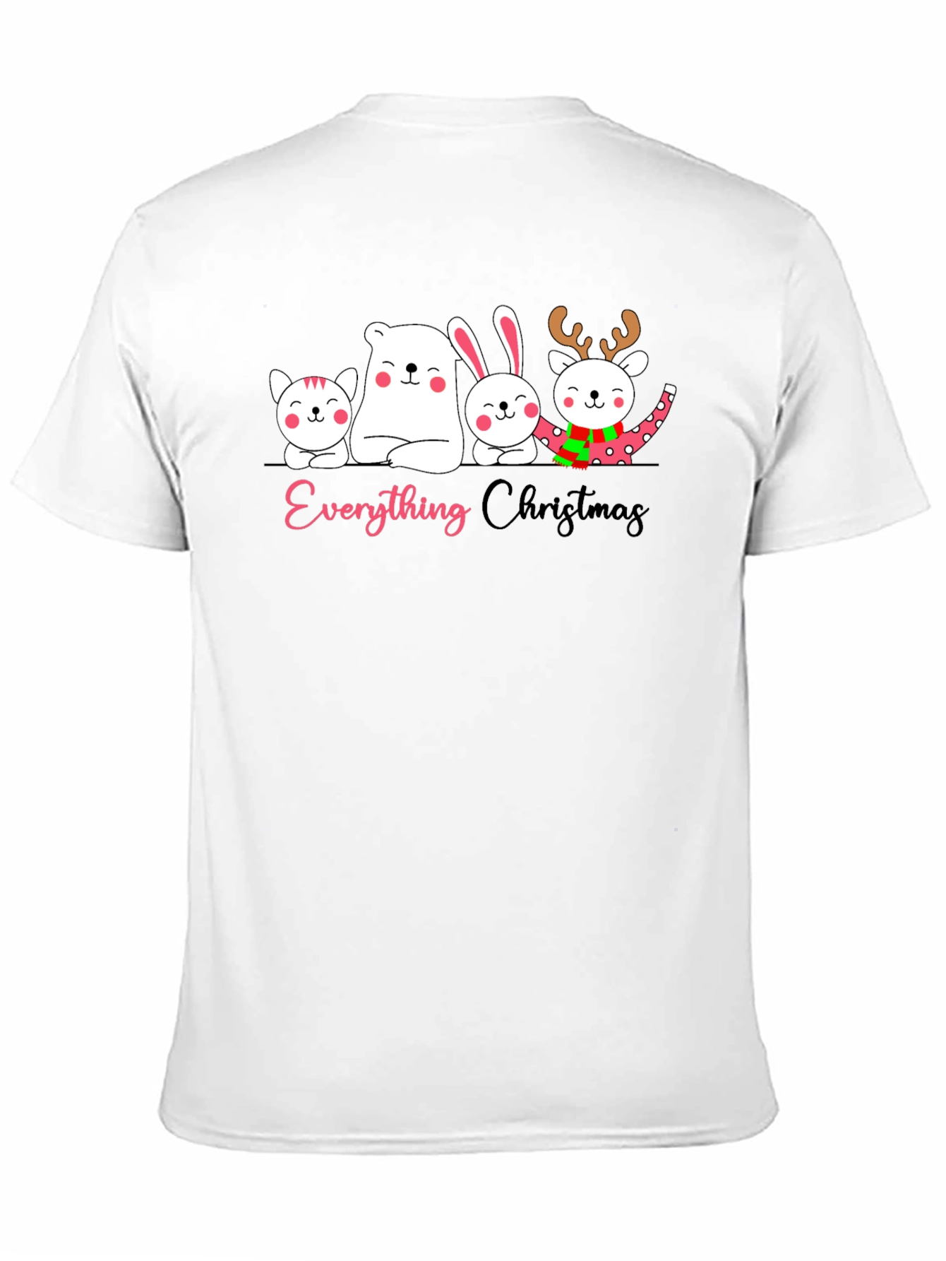 Black Everything Christmas Black Graphic T-Shirt view 11