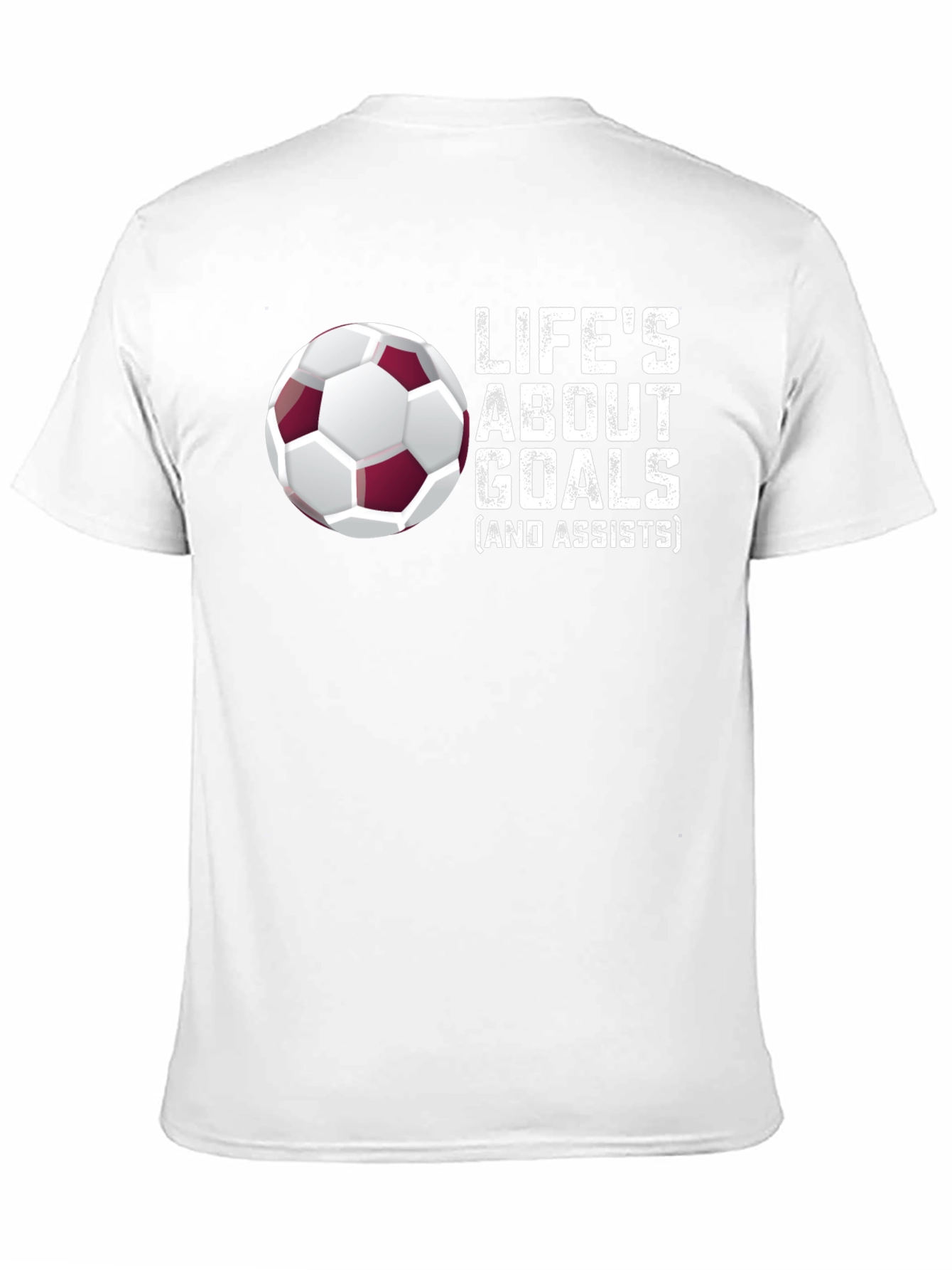 Black Life's About Goals Soccer T-Shirt view 11