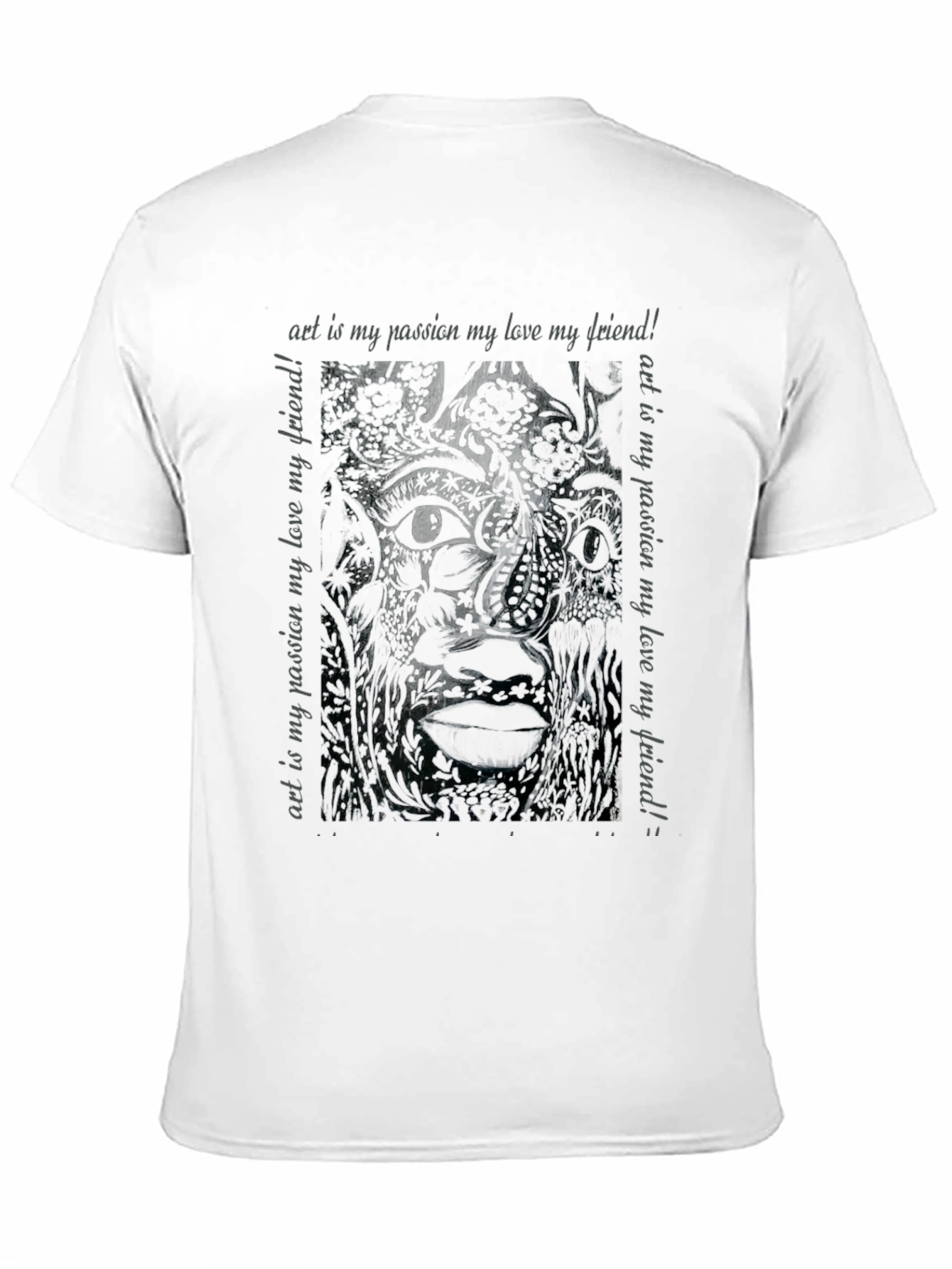 Black Art is My Passion Graphic Tee - Black view 11