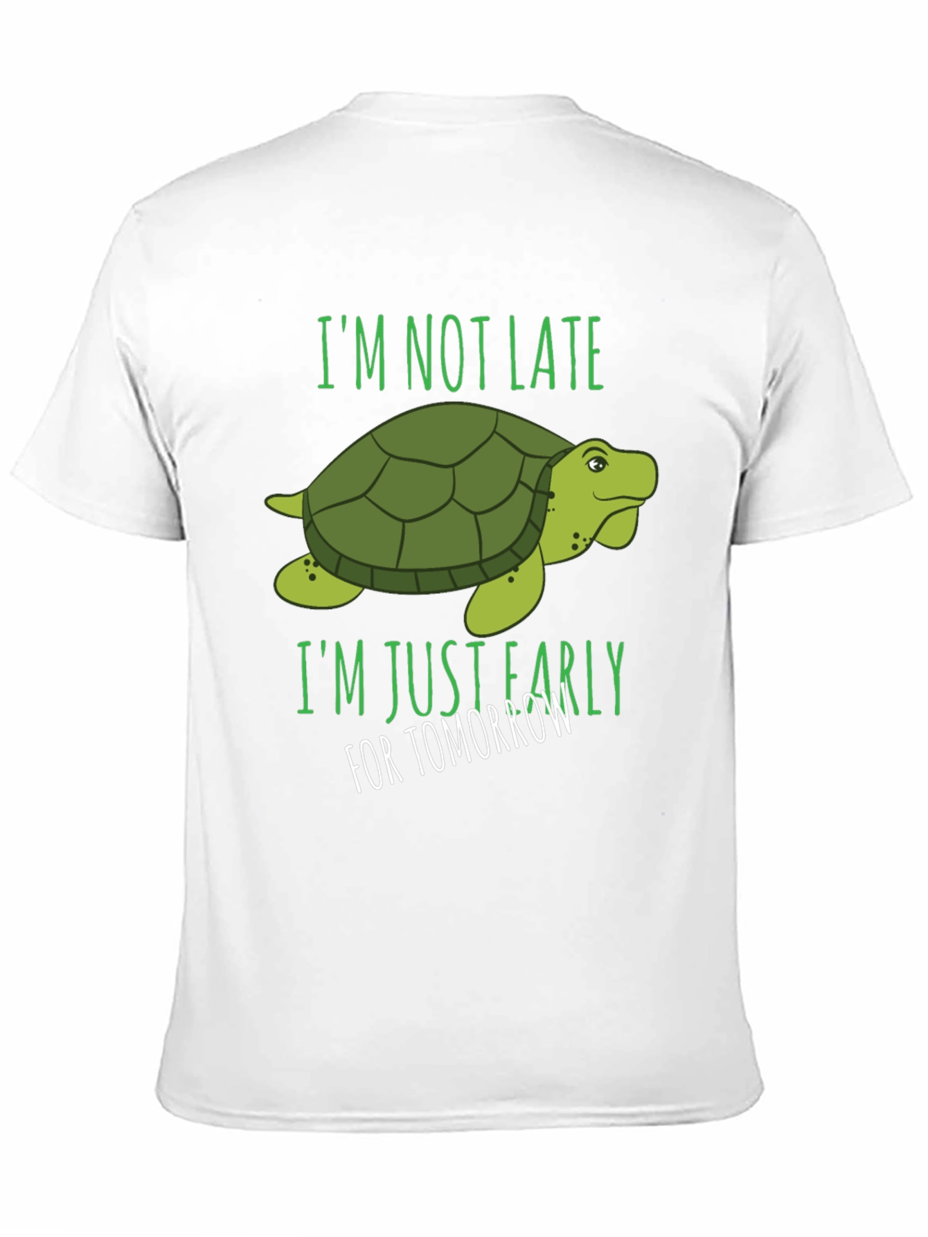 Black Funny Turtle T-Shirt - Always Early! view 11