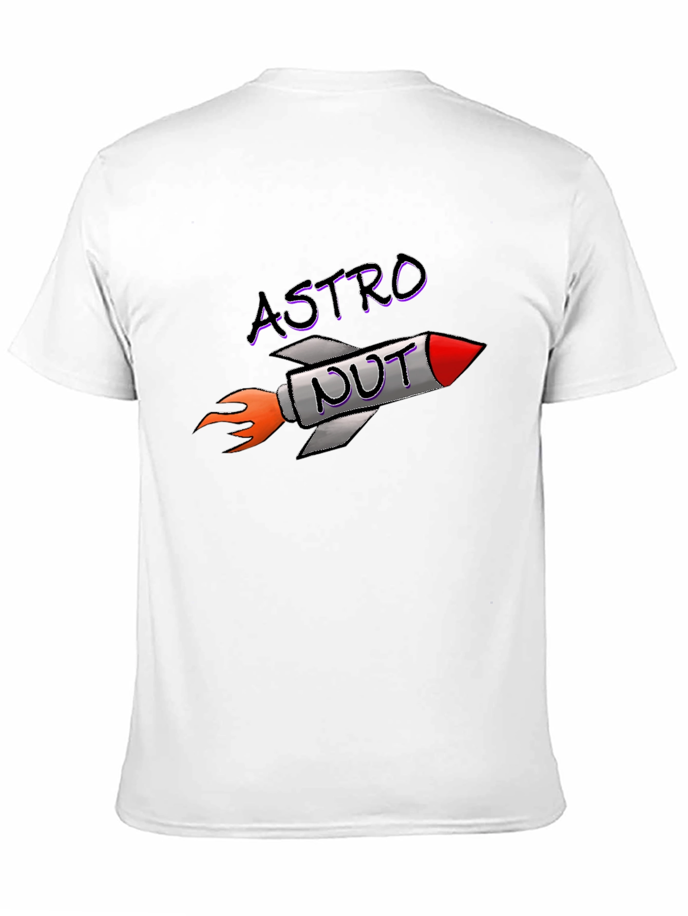 Black Astro Nut T-Shirt - Rocket Space Humor Tee view 11