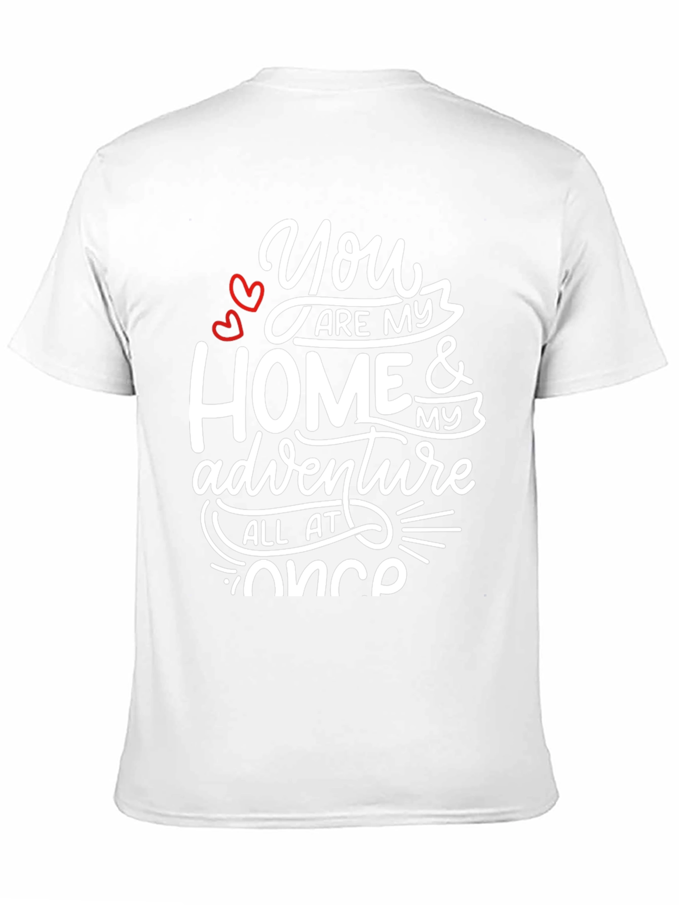 Black Romantic Graphic Tee - You Are My Home & Adventure view 11