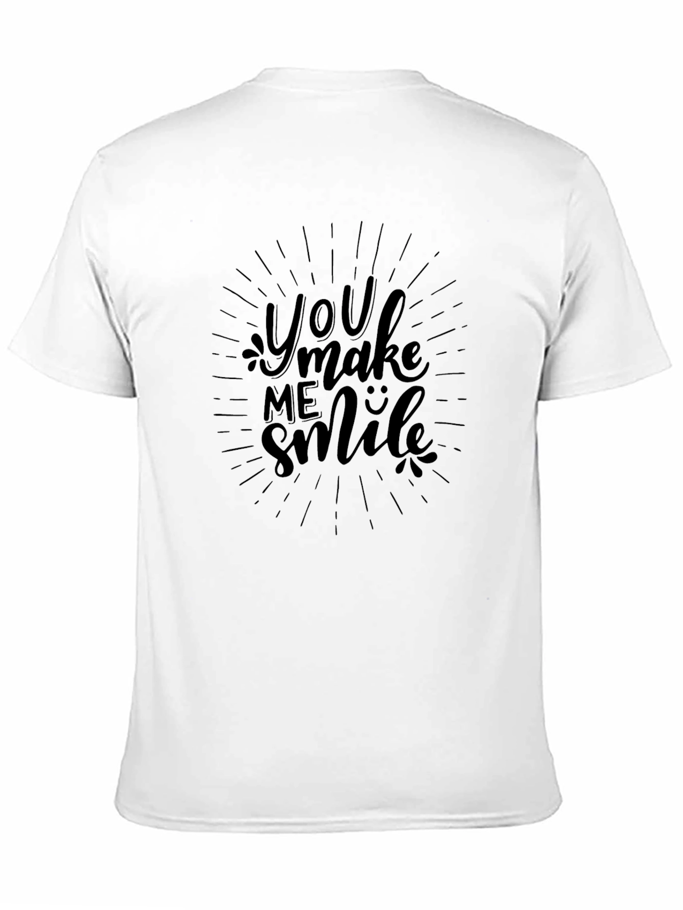Black You Make Me Smile Graphic Tee - Black view 11