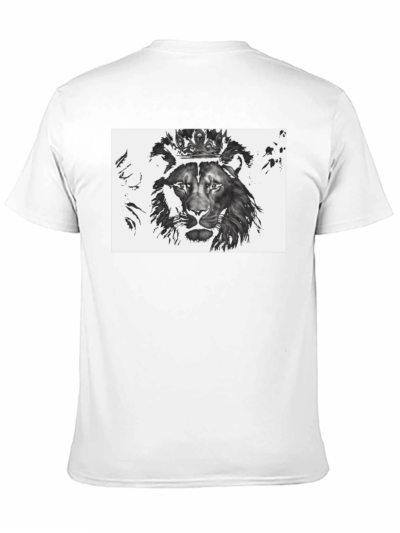 Black Lion King Graphic Tee - Black Cotton Blend view 11