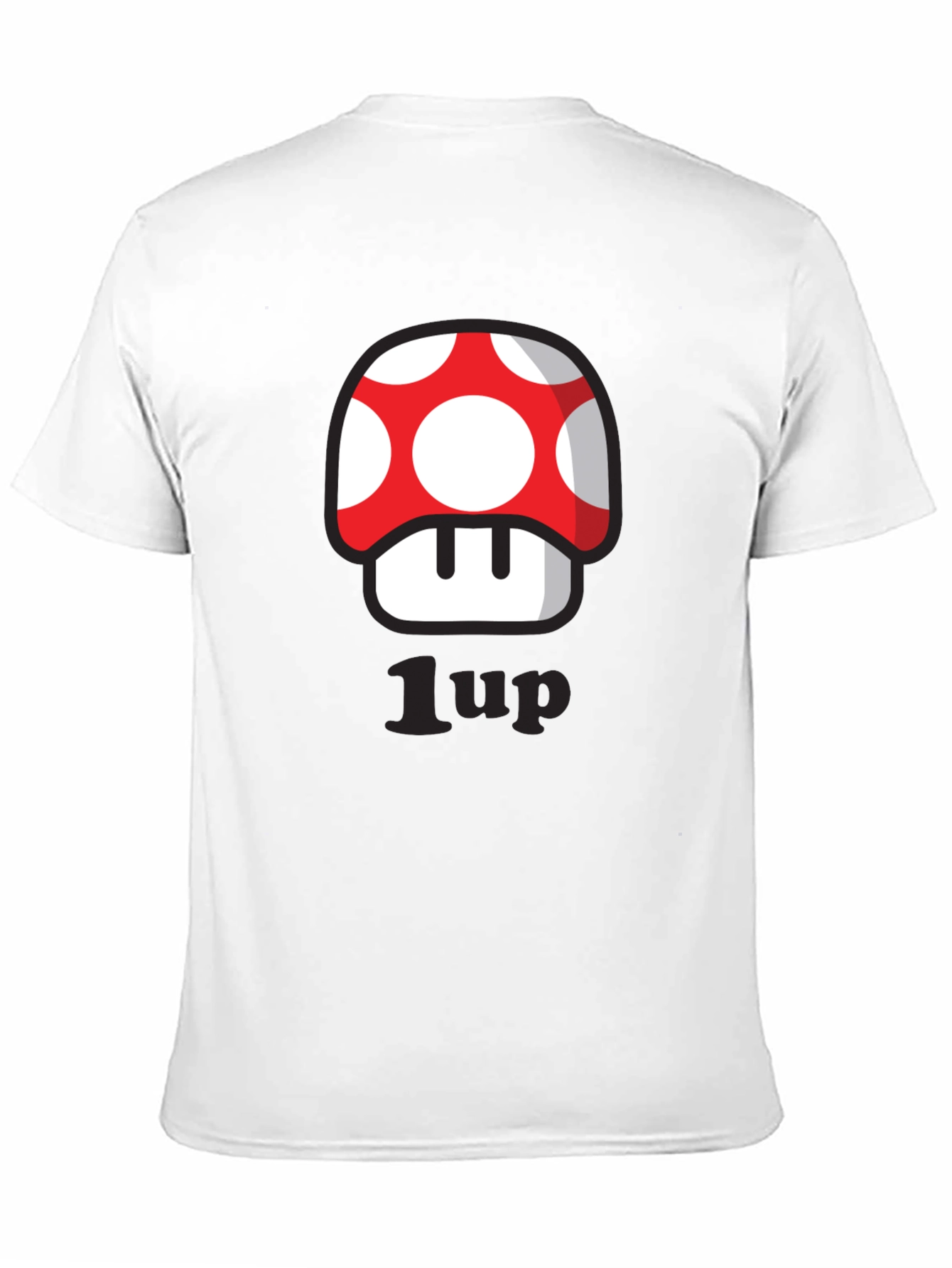 Black 1-Up Mushroom T-Shirt - Gamer Style! view 11