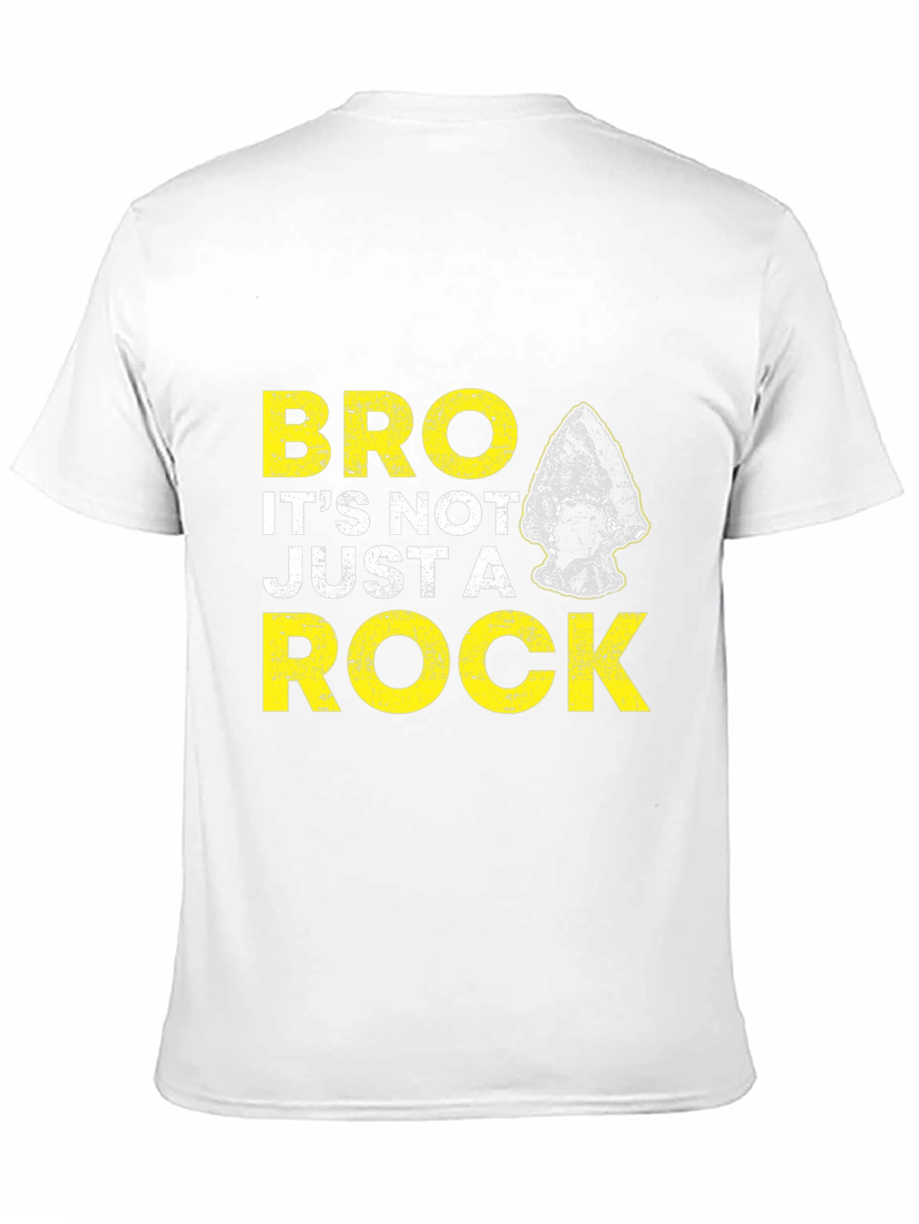 Black "Bro It's Not Just a Rock" Graphic T-Shirt view 11