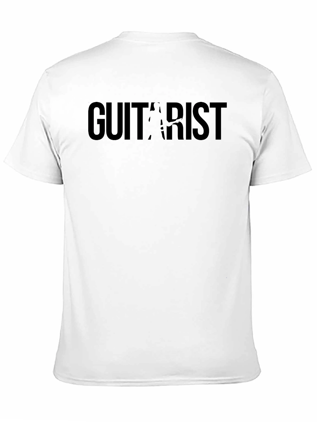 Black Guitarist Graphic Black T-Shirt view 11