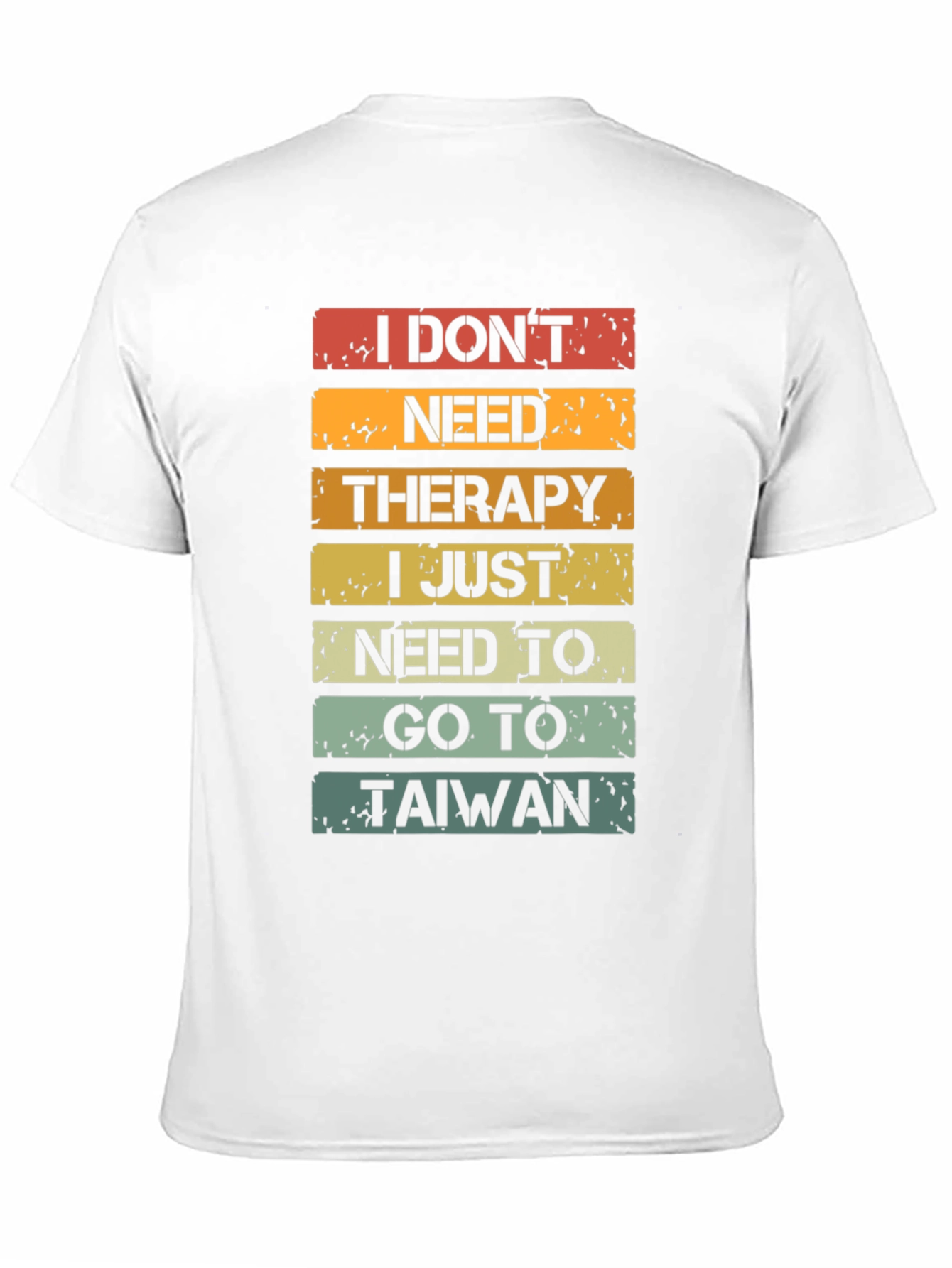 Black I Don't Need Therapy T-Shirt - Taiwan Travel Shirt view 11