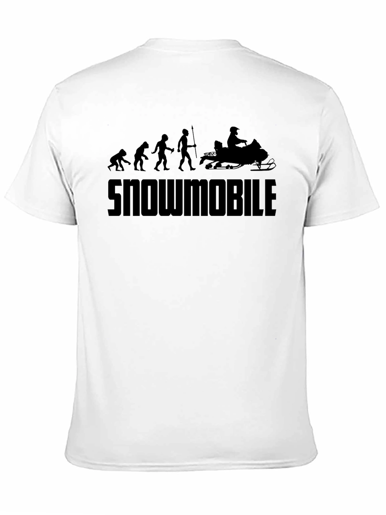 Snowmobile Evolution Graphic T-Shirt - Black - 11