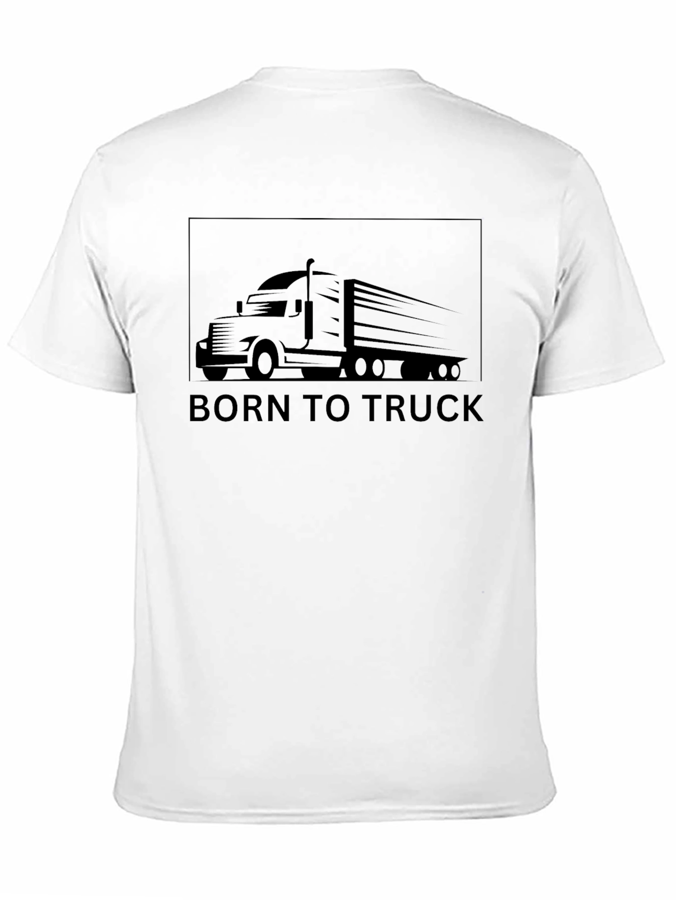 Black Born to Truck T-Shirt - Black view 11