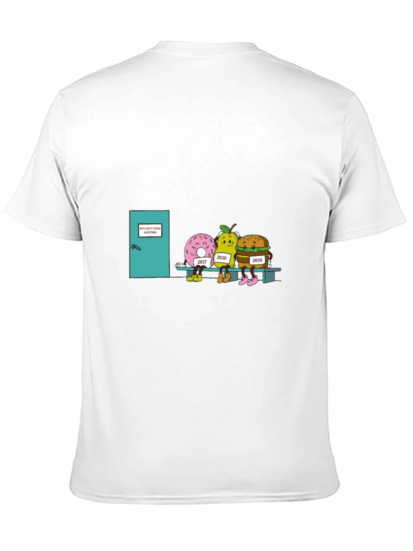 Black In-Flight Food Audition T-Shirt view 11