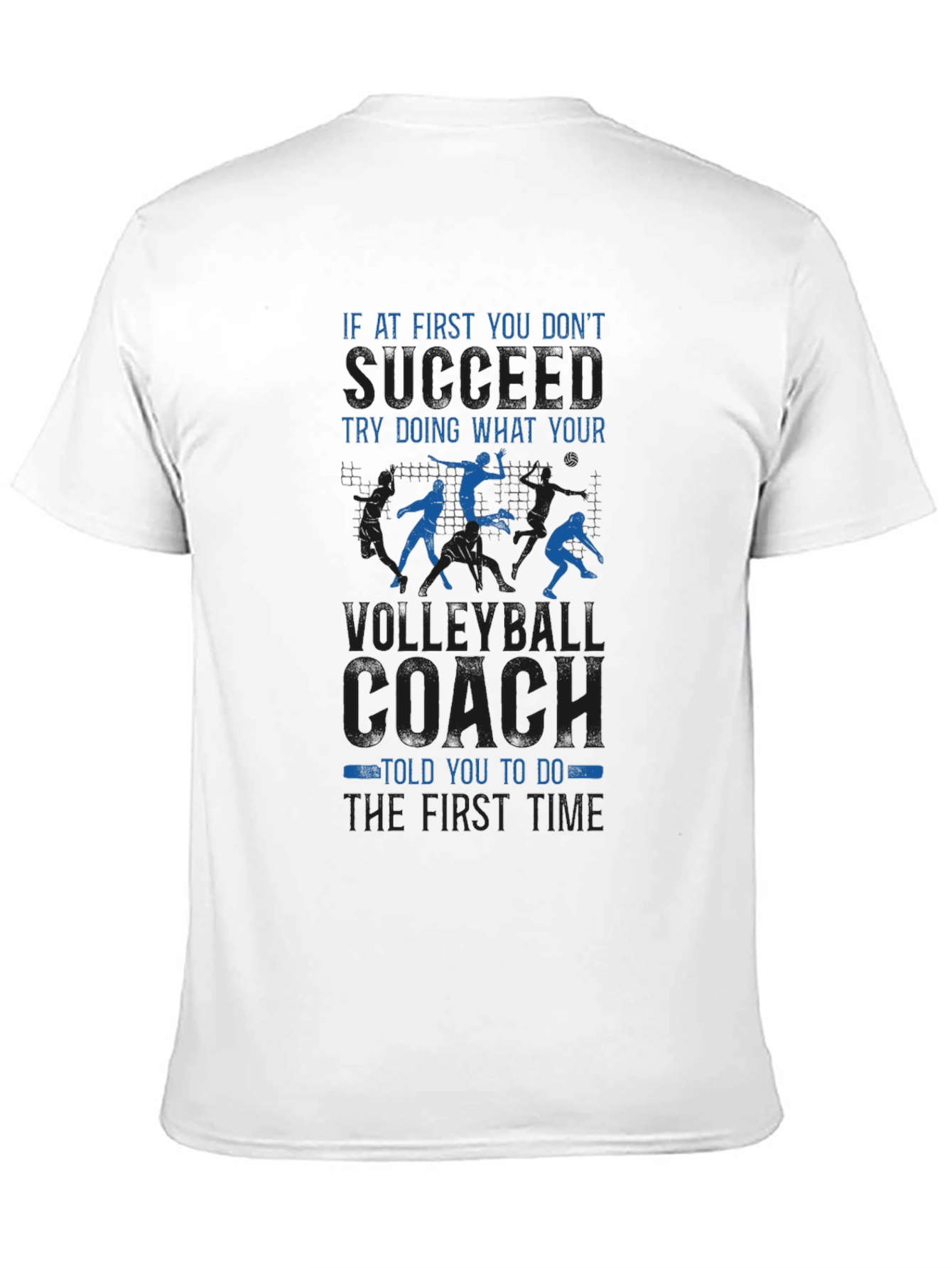 Black Volleyball Coach T-Shirt: Funny Slogan Tee for Volleyball Lovers view 11