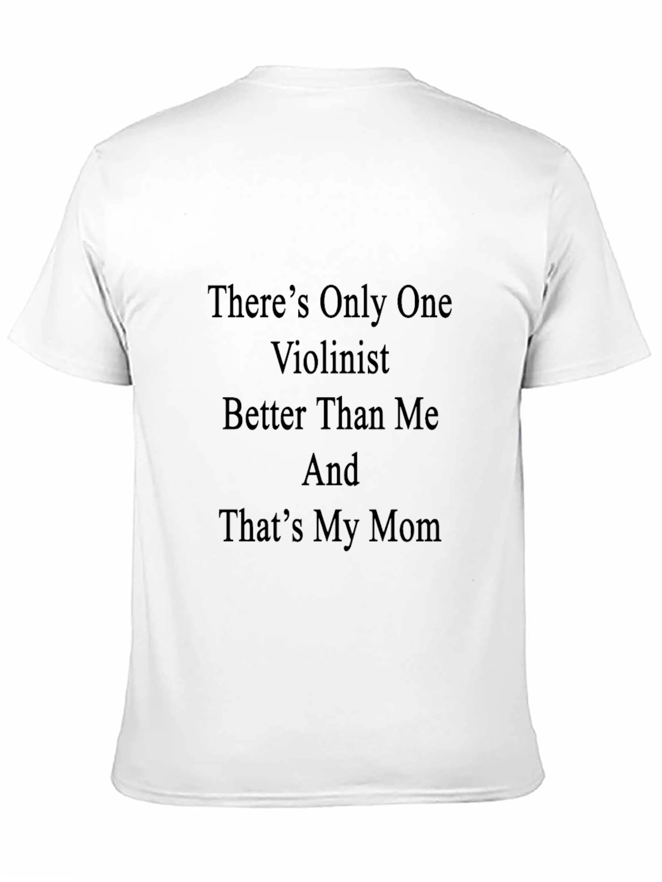 Black Violinist Mom Joke Black T-Shirt view 11