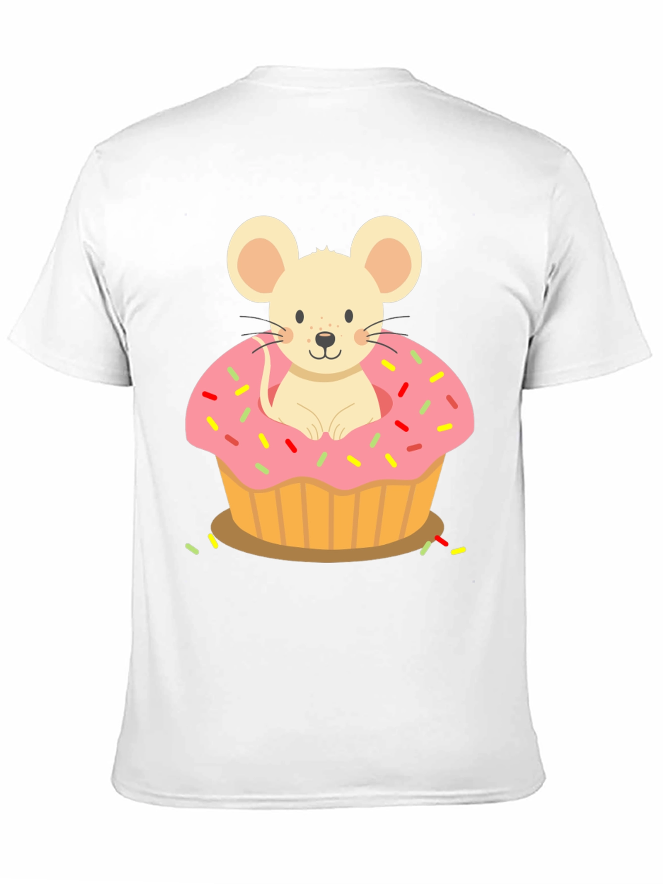 Black Mouse Cupcake T-Shirt view 11