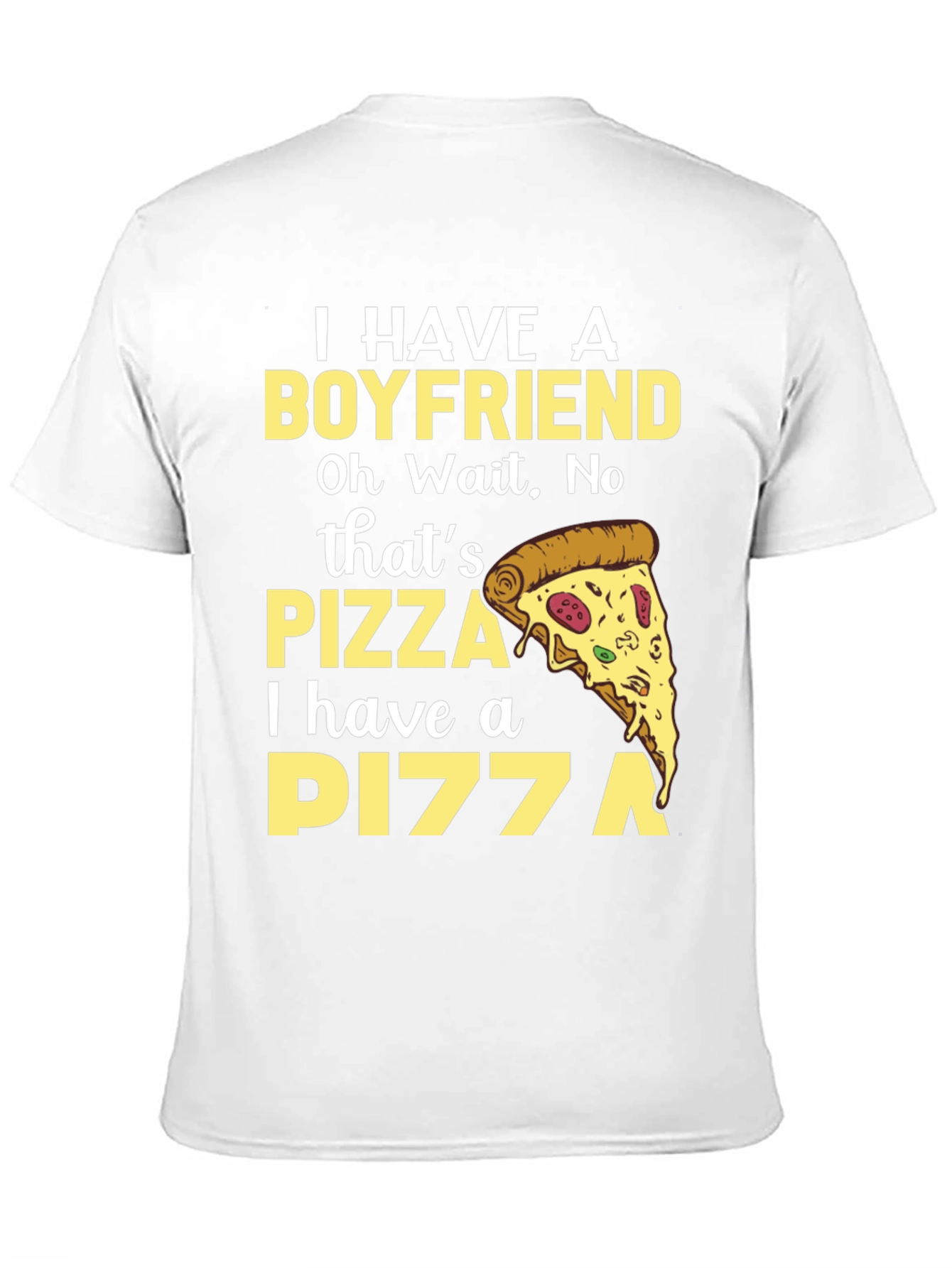 Black Pizza Lover Tee - Boyfriend Replacement T-Shirt view 11