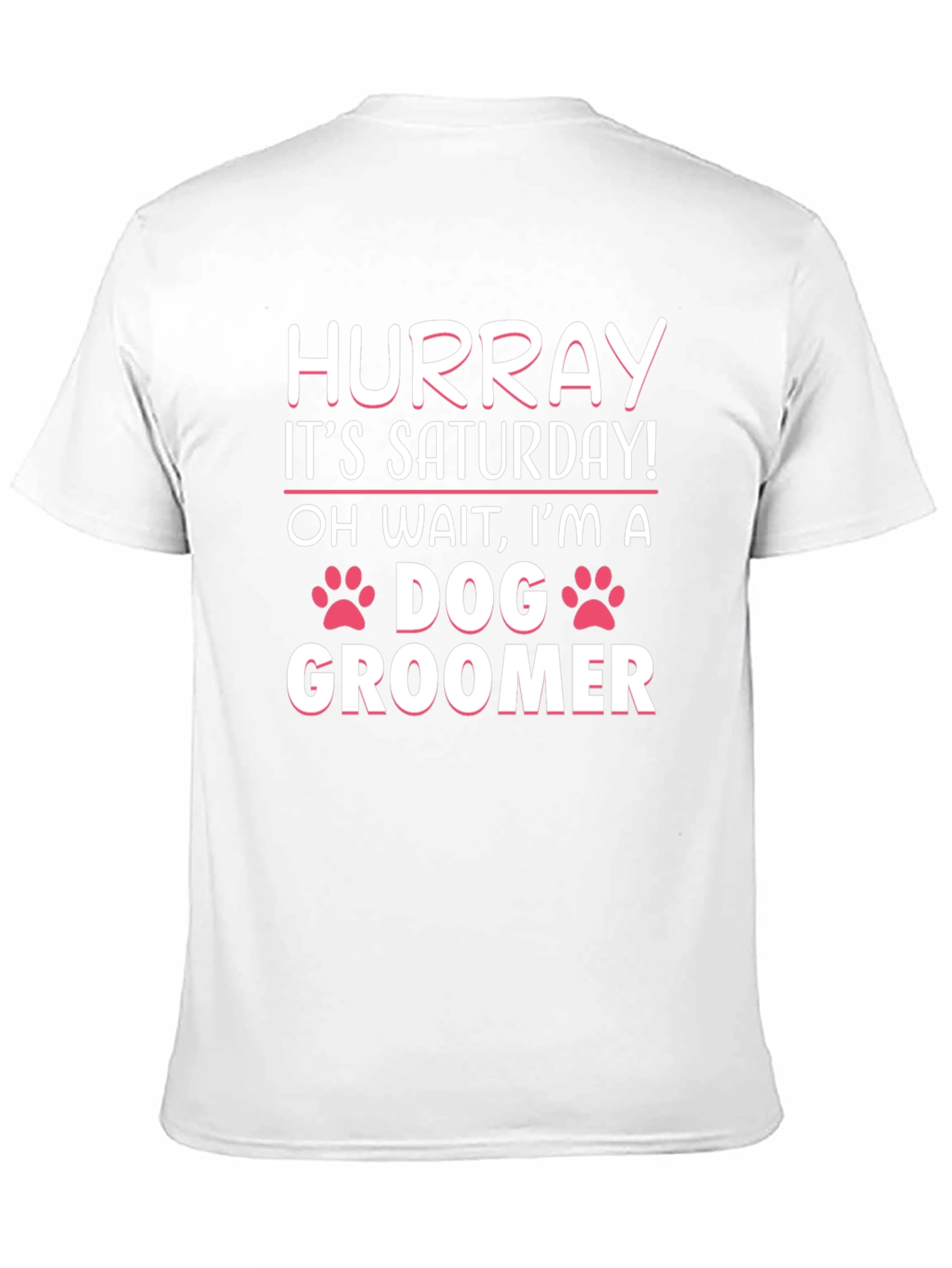 Black Funny Dog Groomer T-Shirt - Saturday Humor view 11