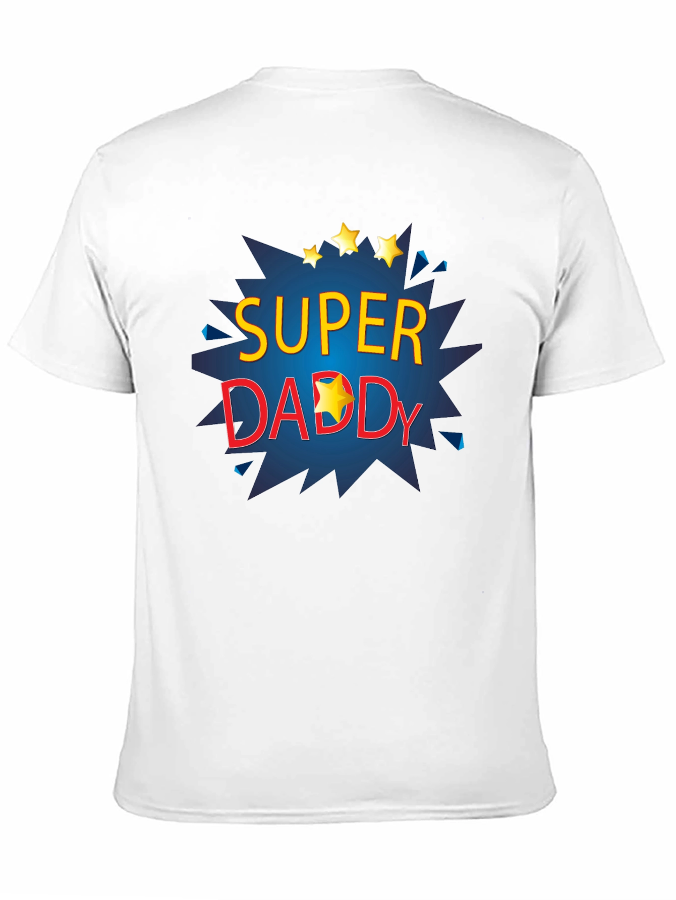 Black Super Daddy T-Shirt - Father's Day Gift view 11
