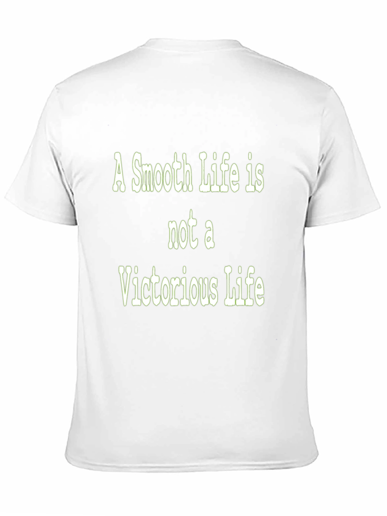 Black Motivational T-Shirt: Smooth Life Victorious Life view 11