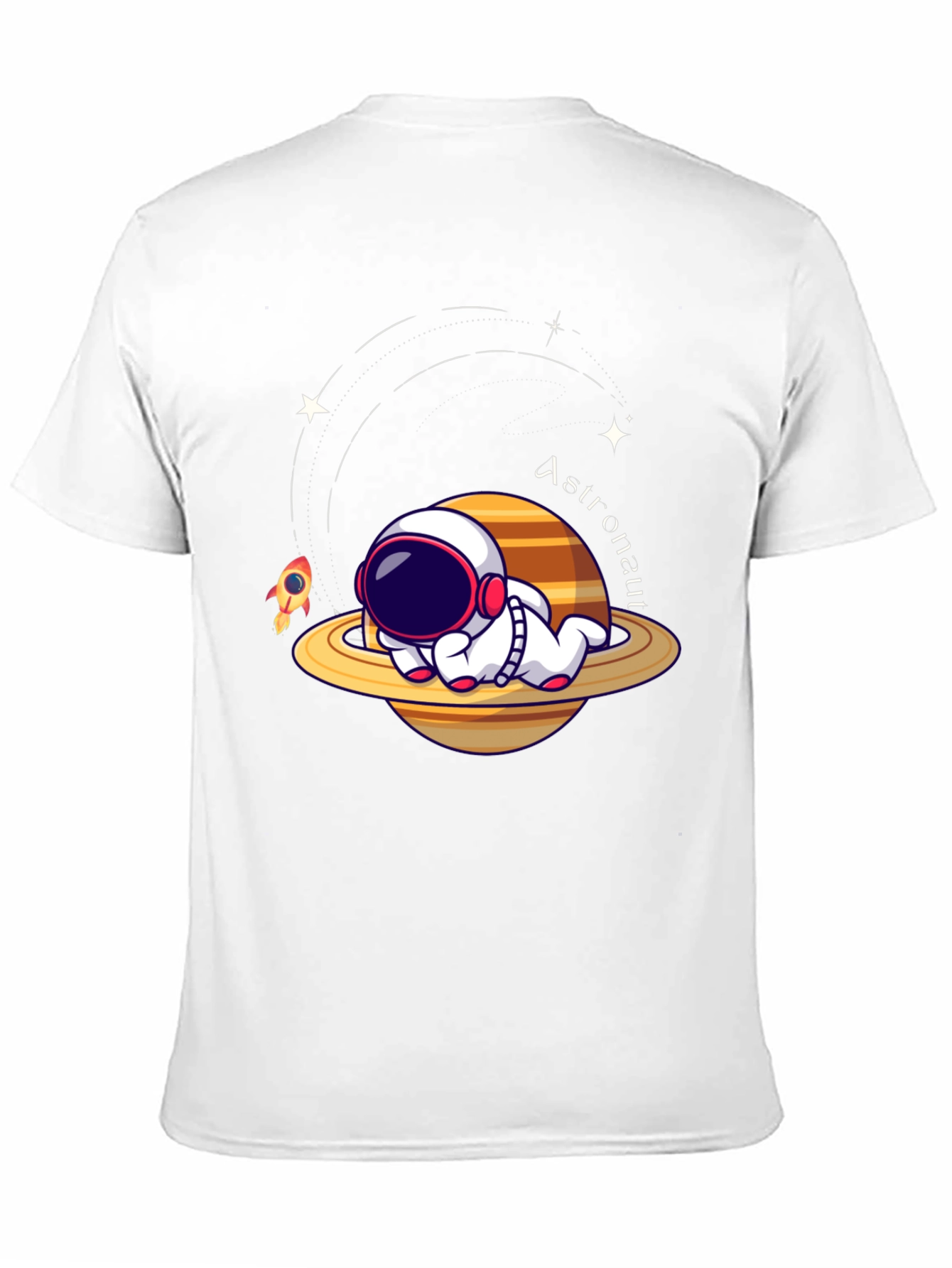 Black Cute Astronaut T-Shirt: Space Dreams Edition view 11