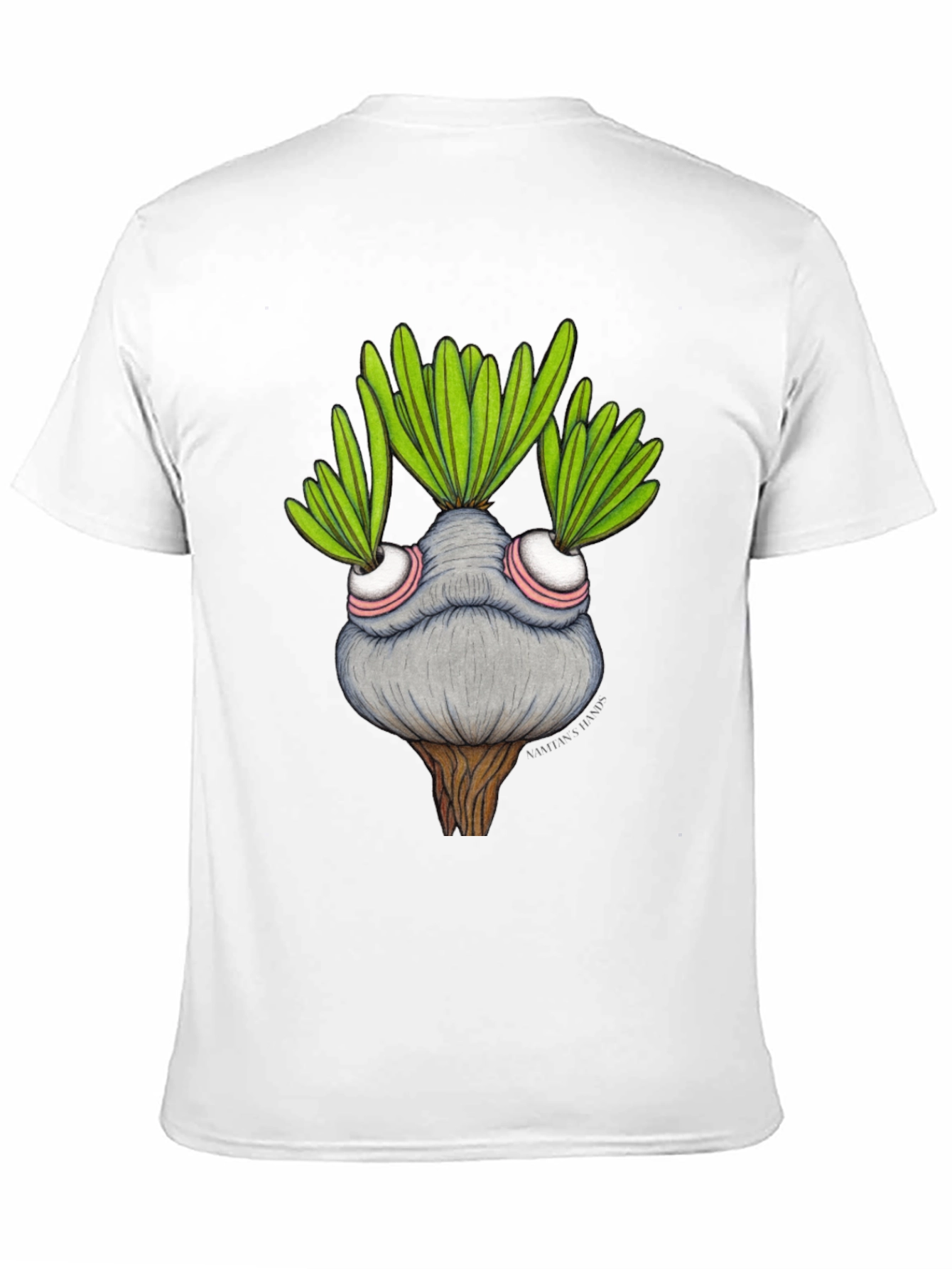 Black Whimsical Plant Character Graphic T-Shirt view 11
