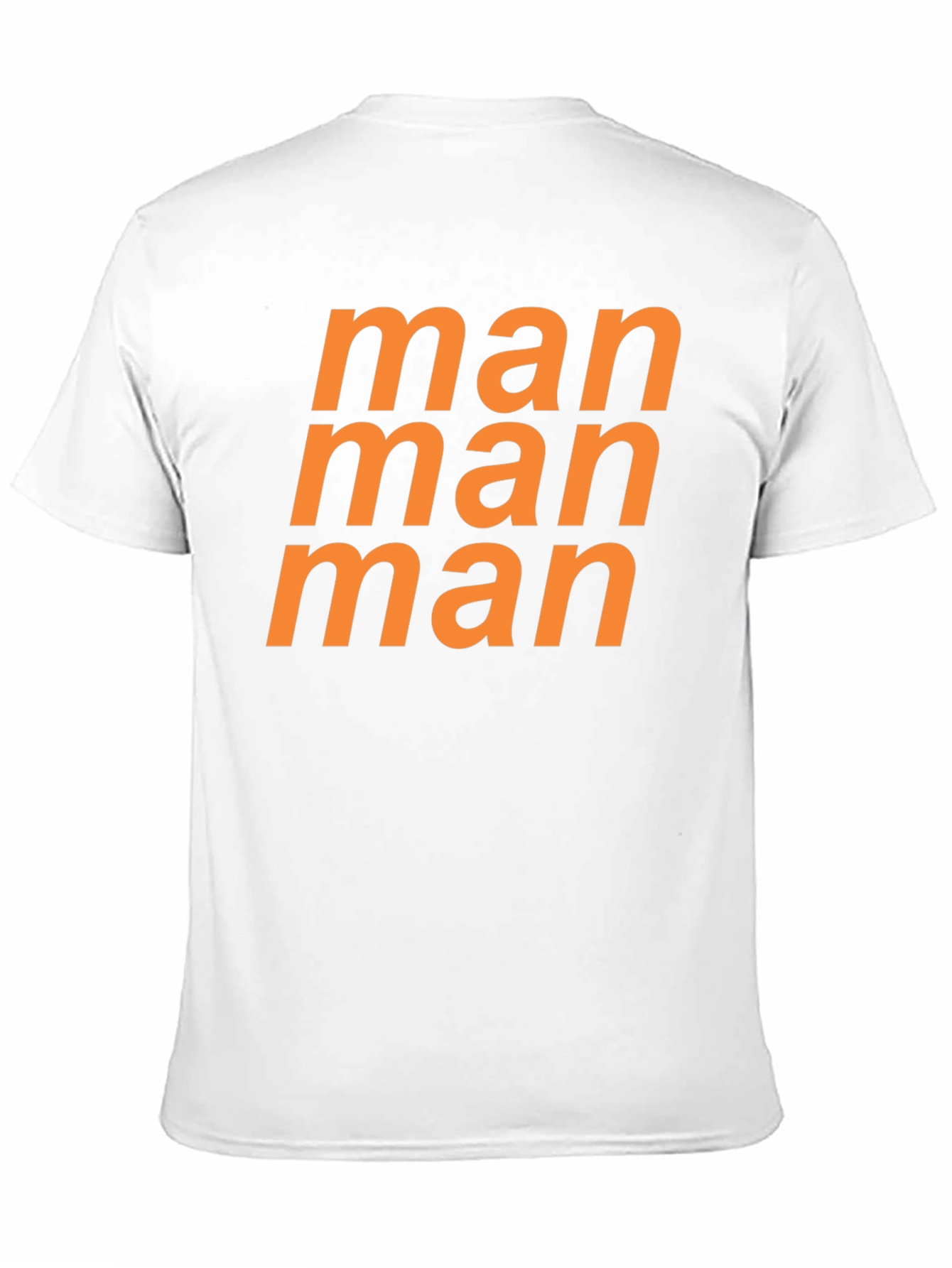 Black Man Graphic Tee - Bold Orange Print view 11