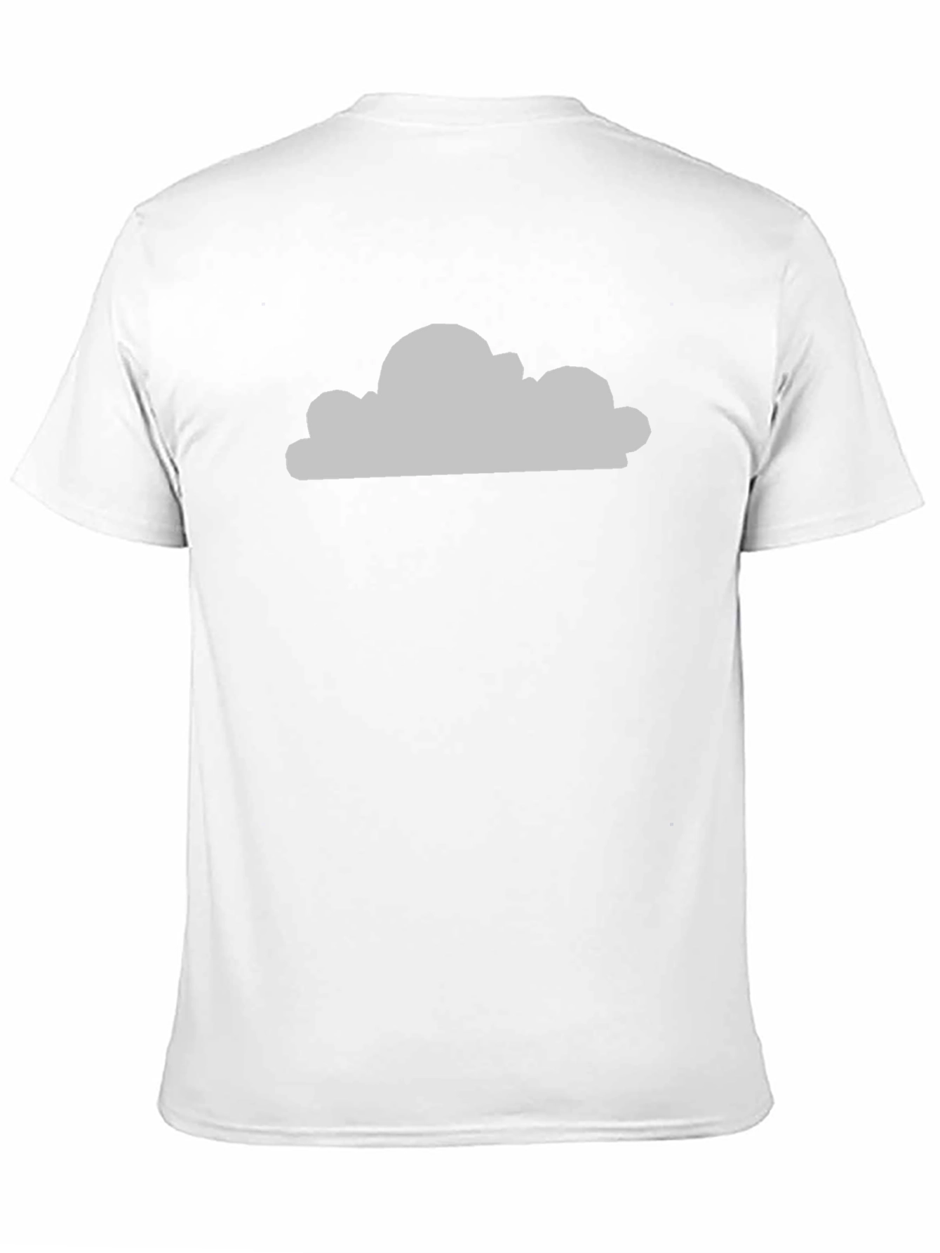 Black Cloud Graphic Print Black Crew Neck T-Shirt view 11