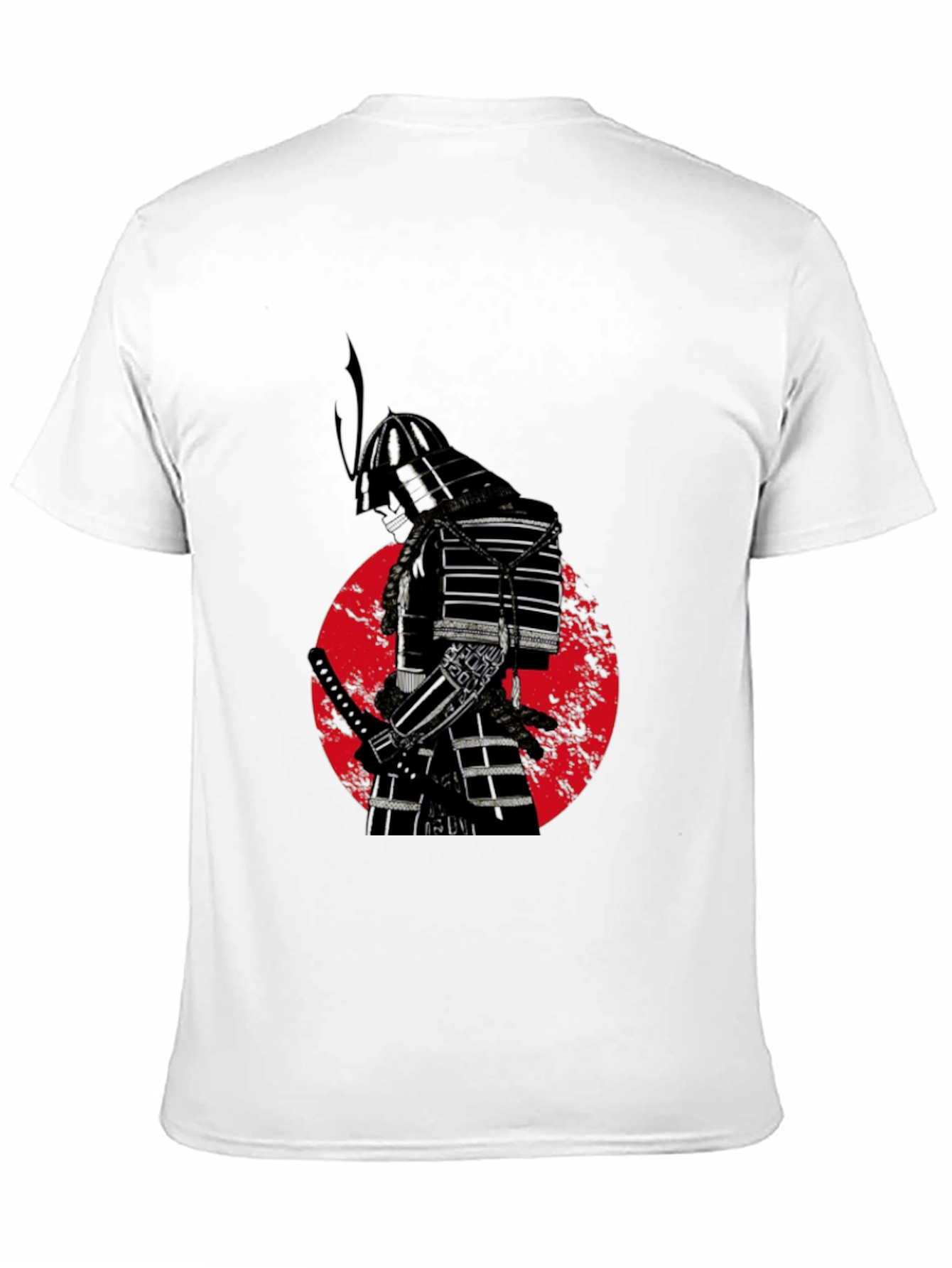 Black Samurai Warrior Graphic Tee view 11