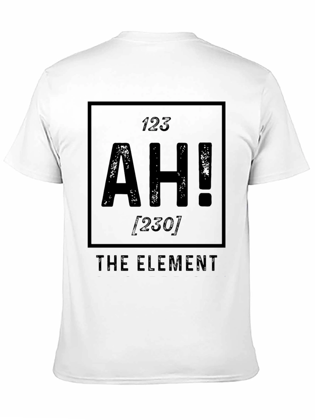 Black AH! The Element T-Shirt - Funny Science Tee view 11
