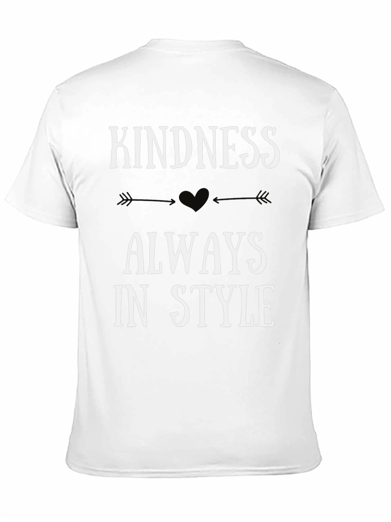 Black Kindness Always In Style Graphic Tee view 11