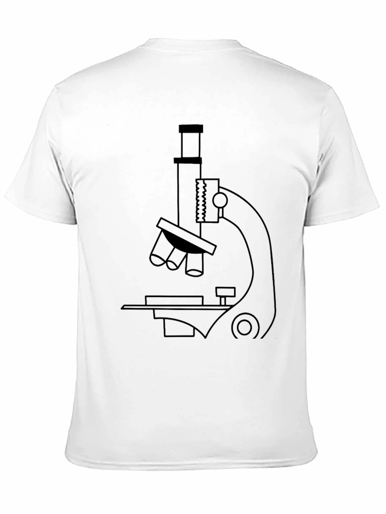 Black Microscope Graphic Print T-Shirt - Science Tee view 11