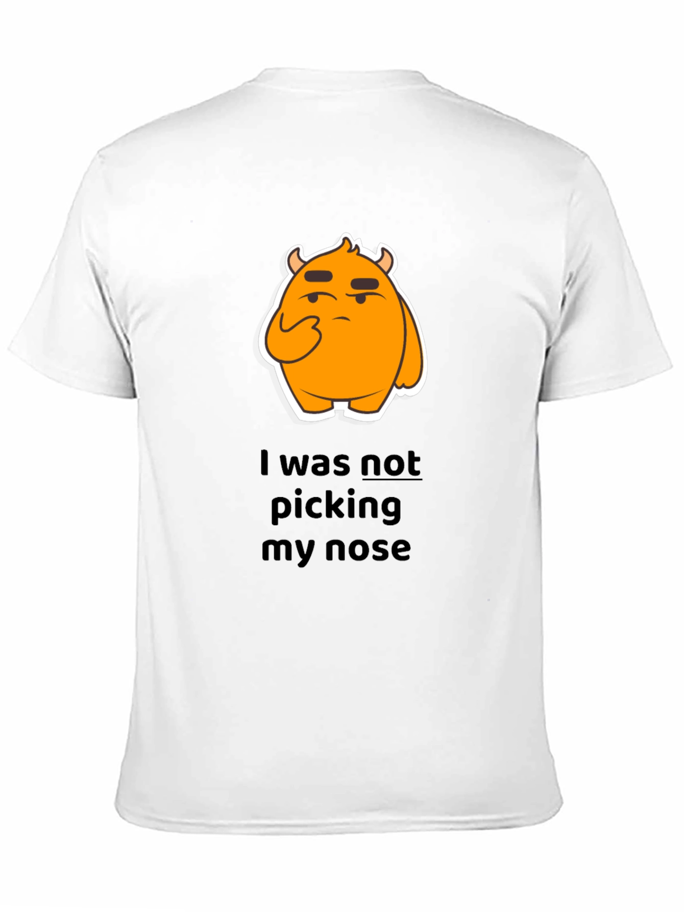Black Funny Graphic T-Shirt - I Was Not Picking My Nose view 11