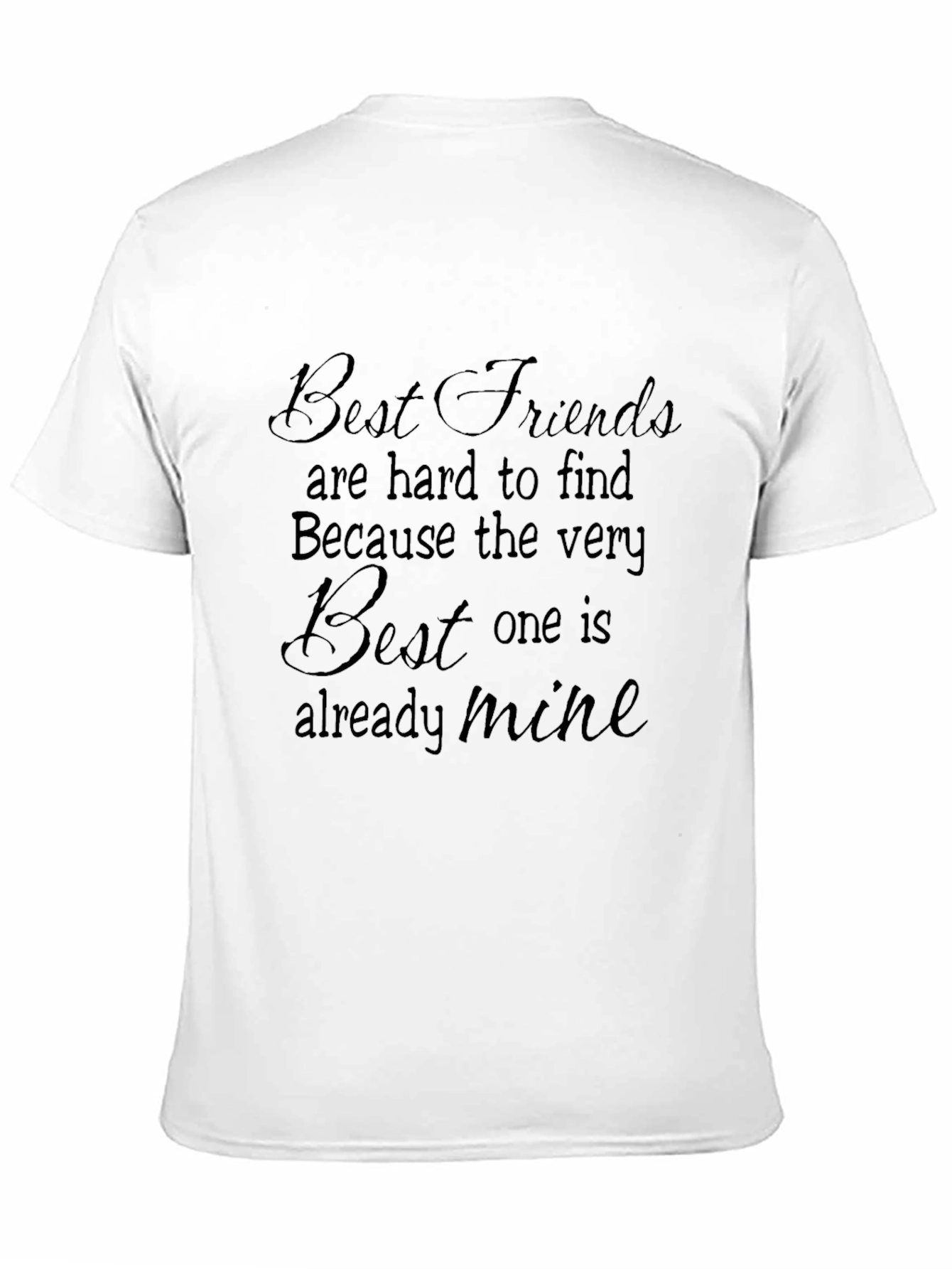 Black Best Friends T-Shirt - Already Mine view 11