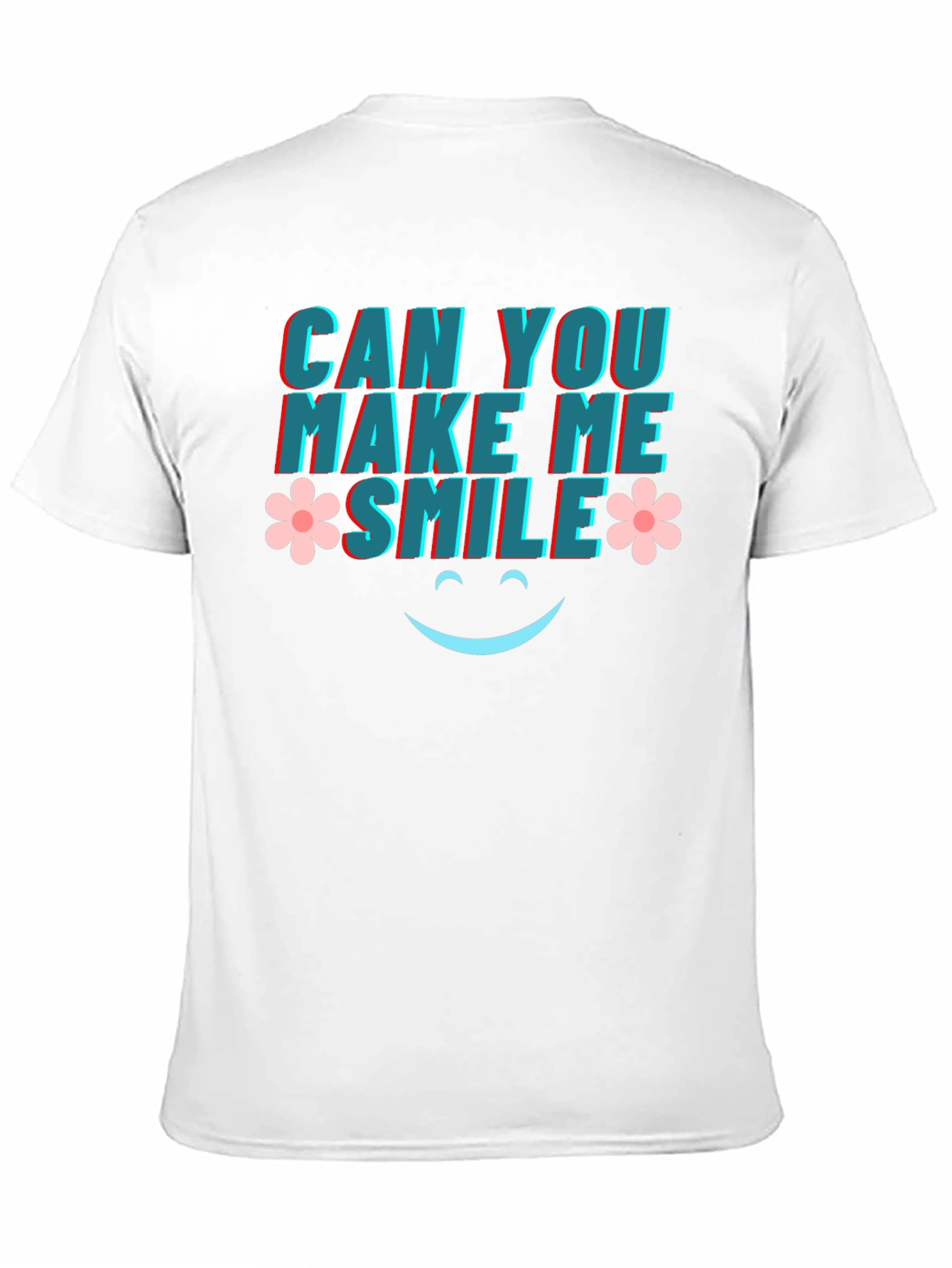 Black Can You Make Me Smile Graphic Tee view 11