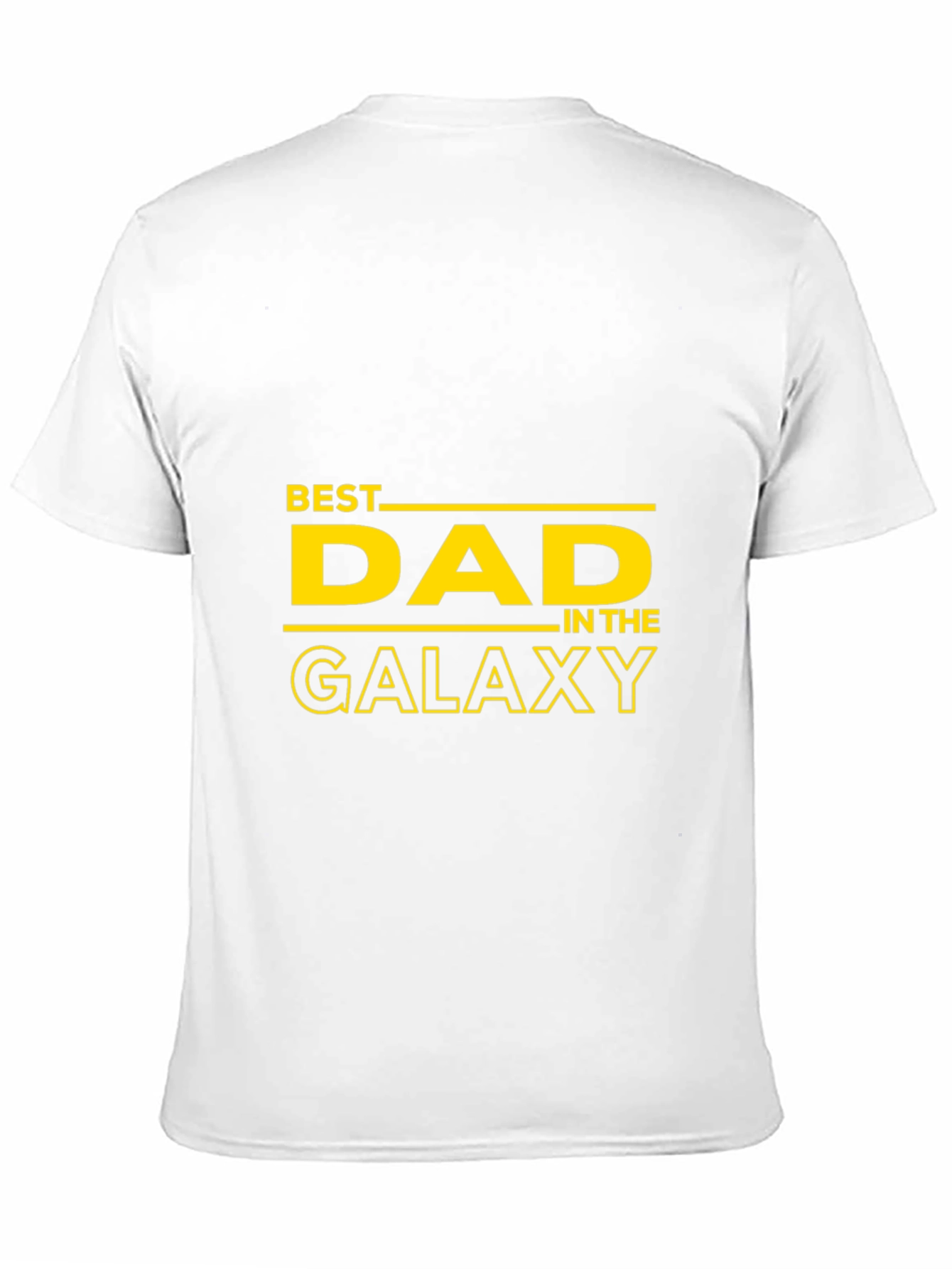 Black Best Dad in the Galaxy Black T-Shirt view 11
