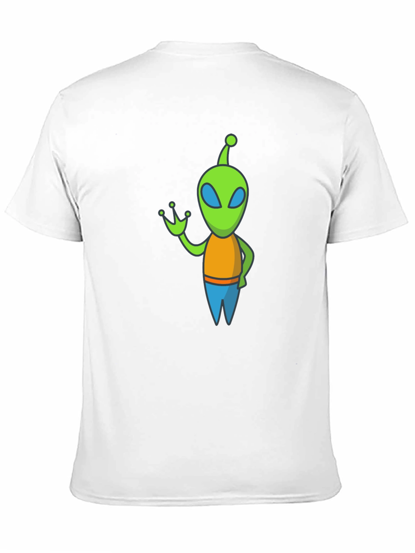 Black Alien Graphic Tee - Black Cotton Blend view 11