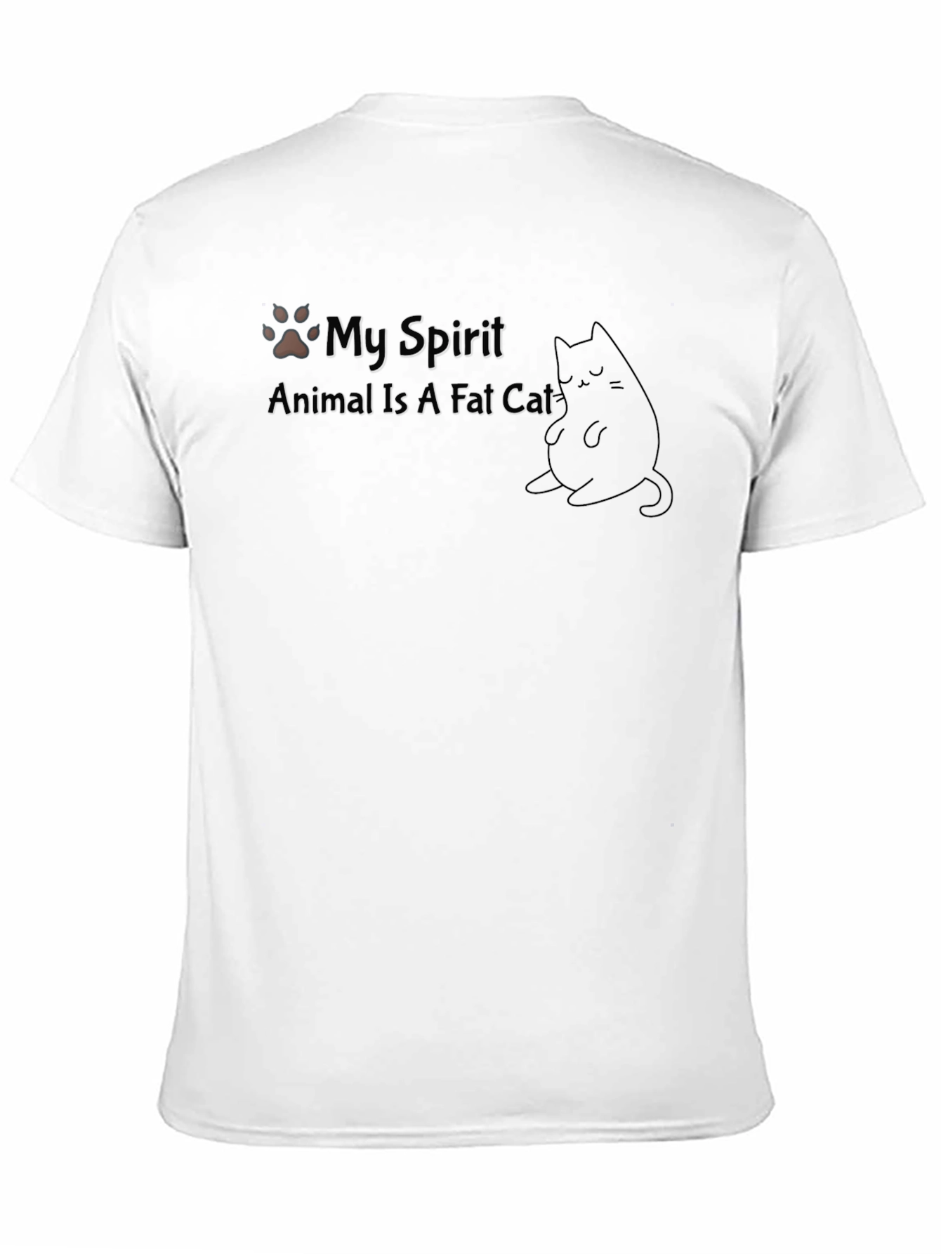 Black My Spirit Animal Is A Fat Cat T-Shirt view 11
