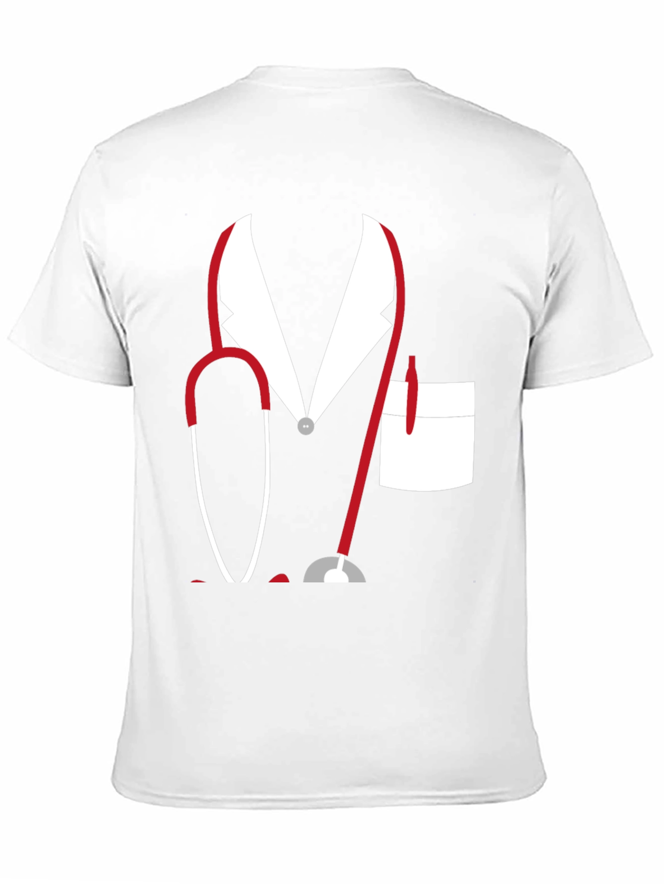 Black Doctor Costume T-Shirt - Funny Doctor Design view 11