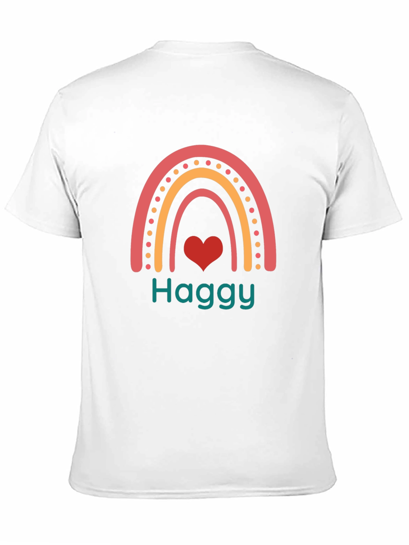 Black Haggy Rainbow Heart Tee - Black Cotton Blend view 11