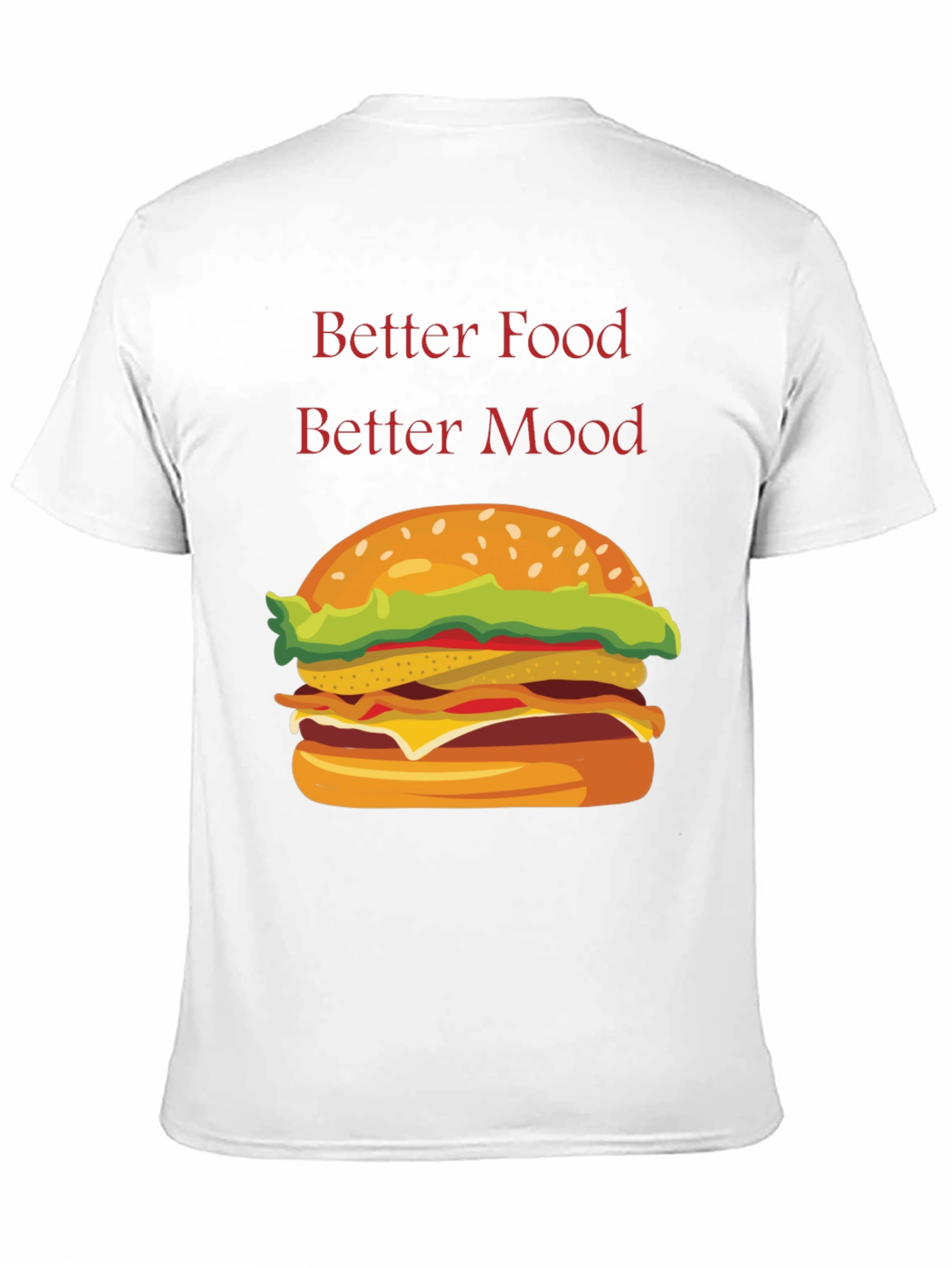 Black Better Food Better Mood T-Shirt view 11