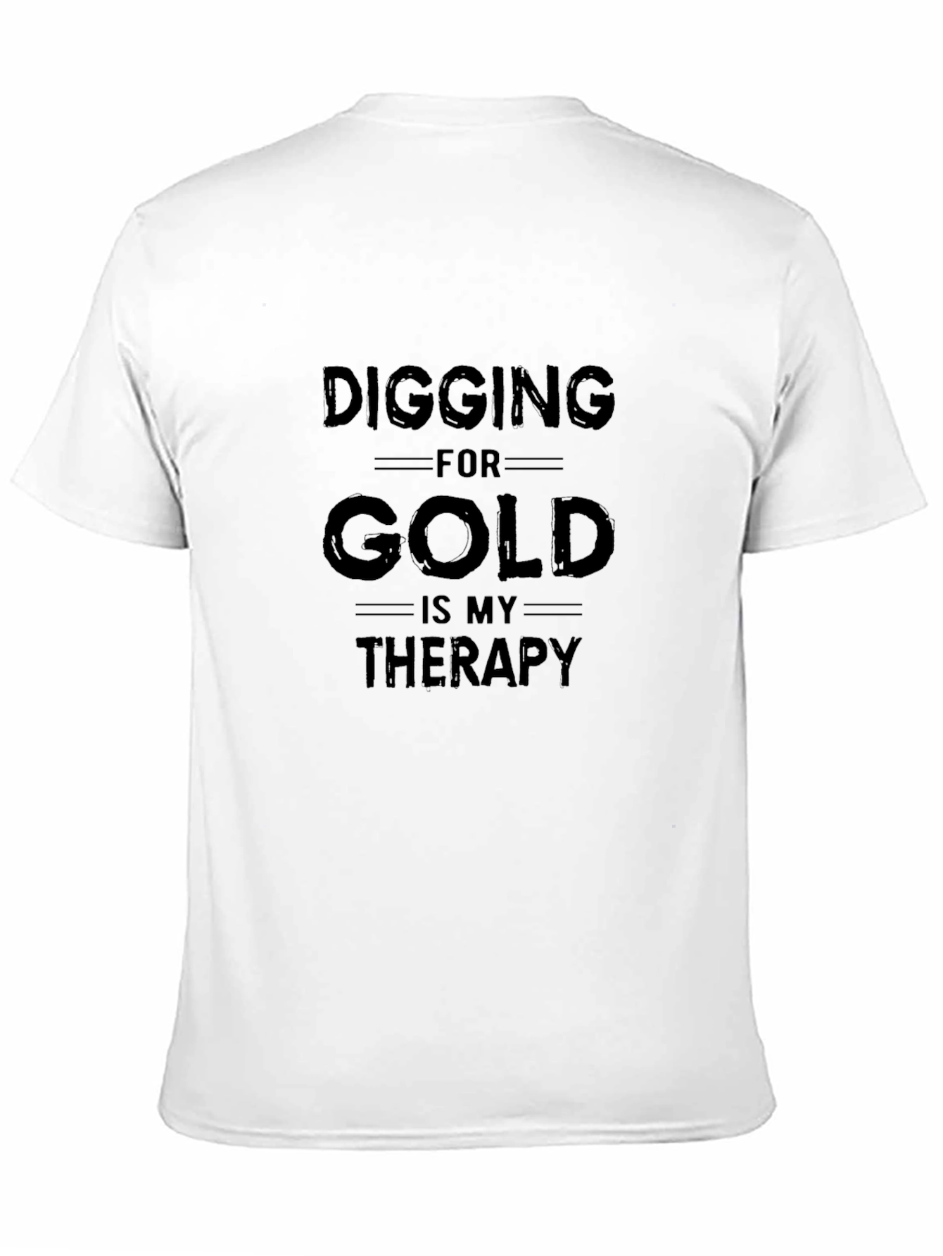 Black Digging For Gold Therapy Black T-Shirt view 11