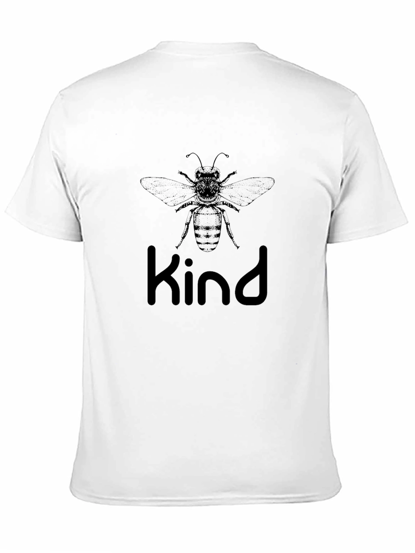 Black Bee Kind T-Shirt - Black Cotton Graphic Tee view 11