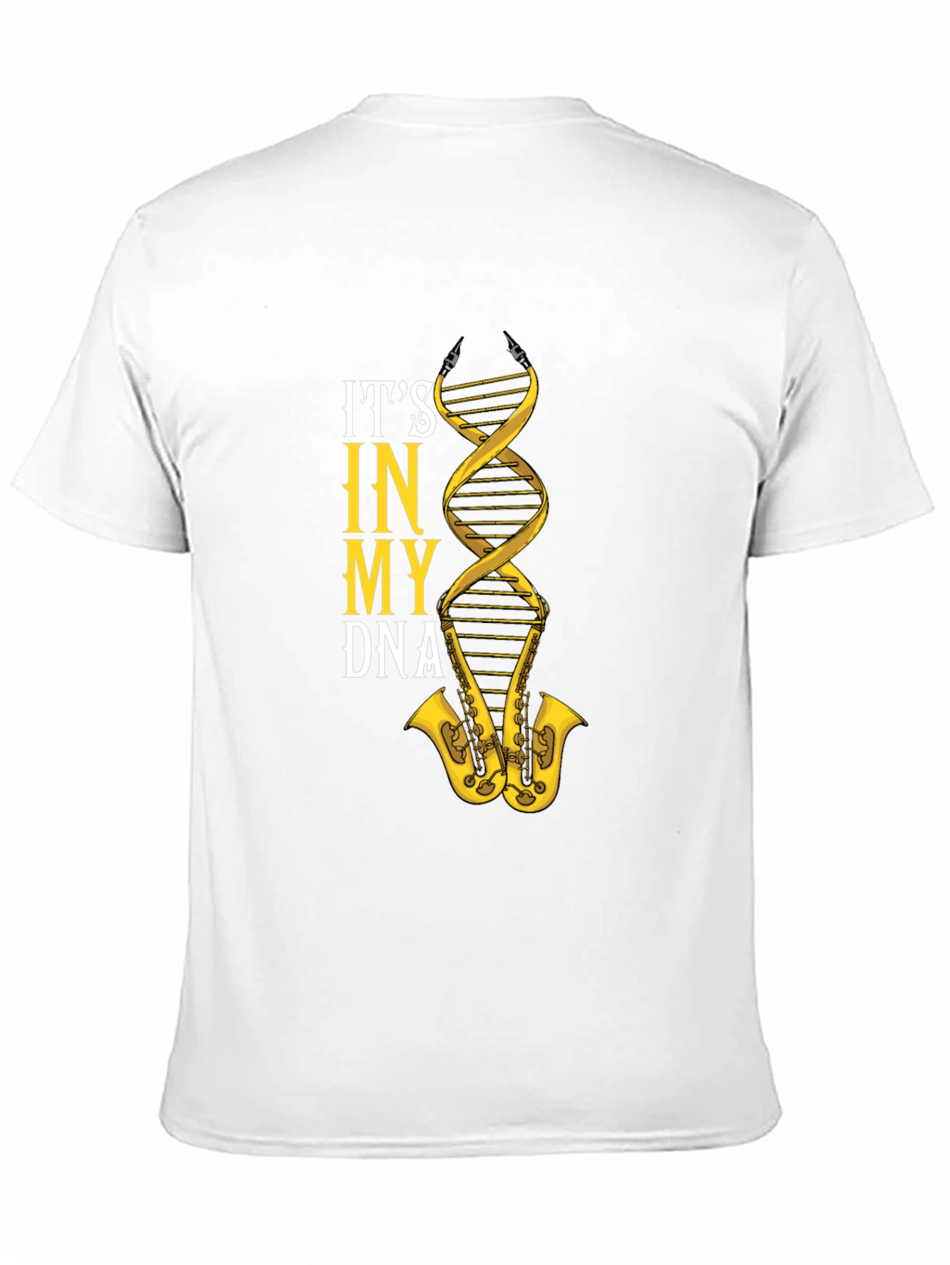 Black It's In My DNA Saxophone T-Shirt  view 11
