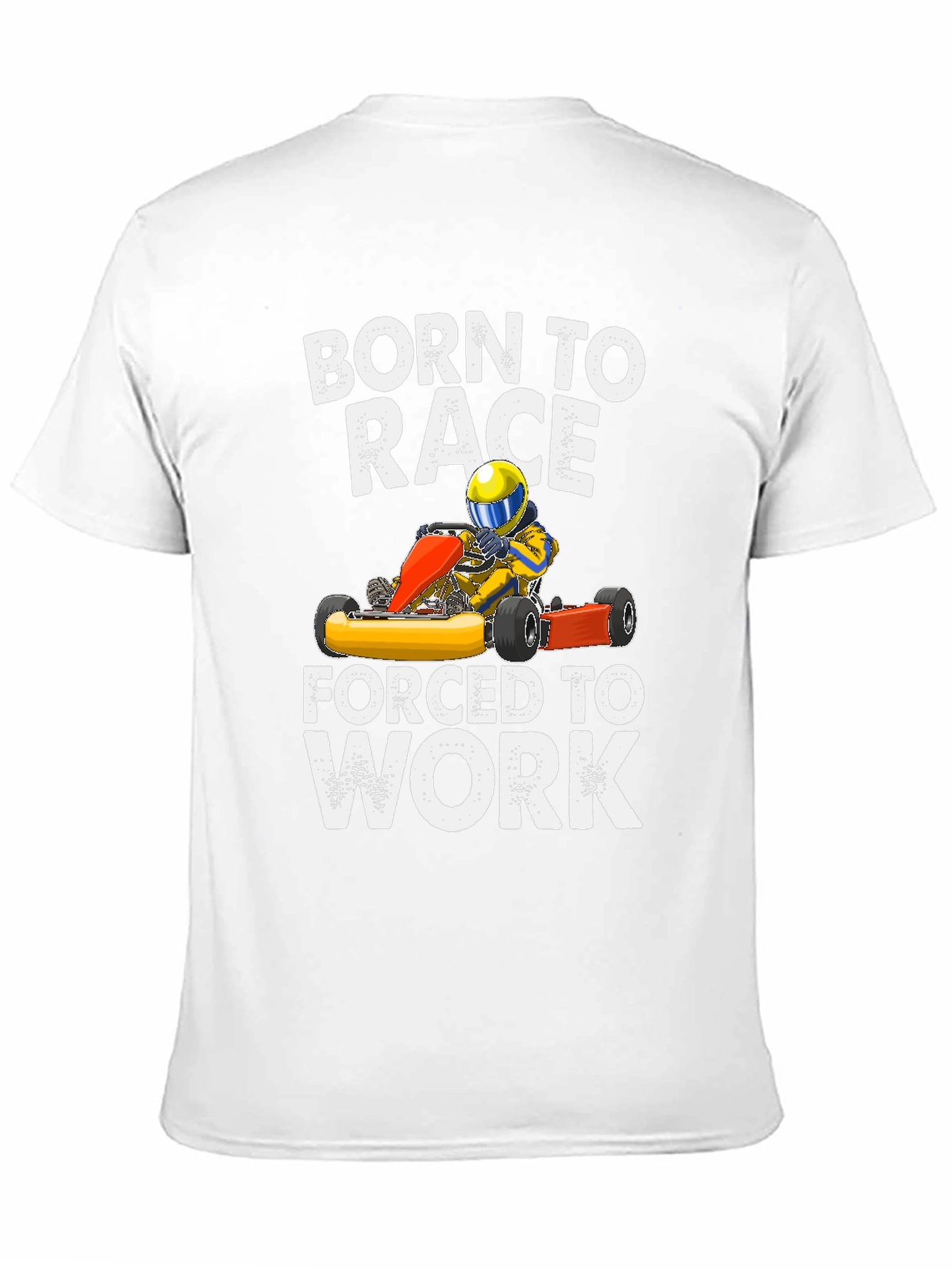 Black Born to Race T-Shirt - Racing Kart view 11